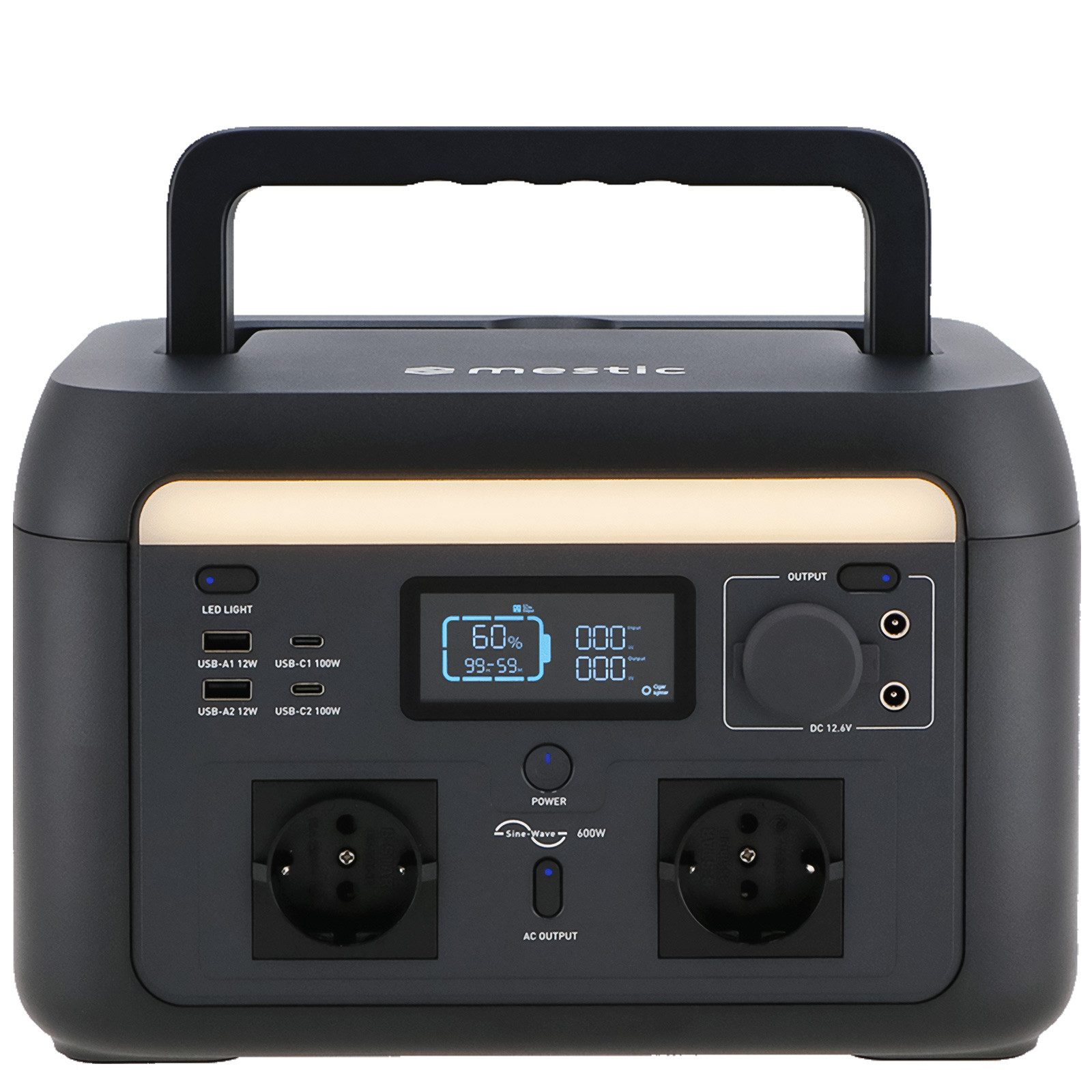 Stromerzeuger Tragbare Powerstation MPS-600 Camping