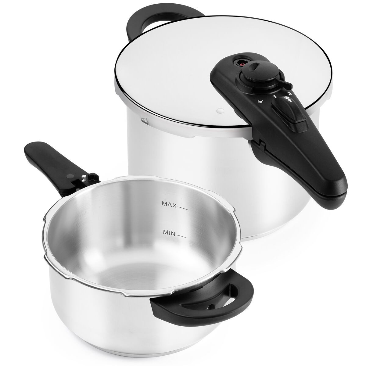 Bra Schnellkochtopf 4 L 6 L Express-Töpfe BRA A185905 Edelstahl 4 L 6 L