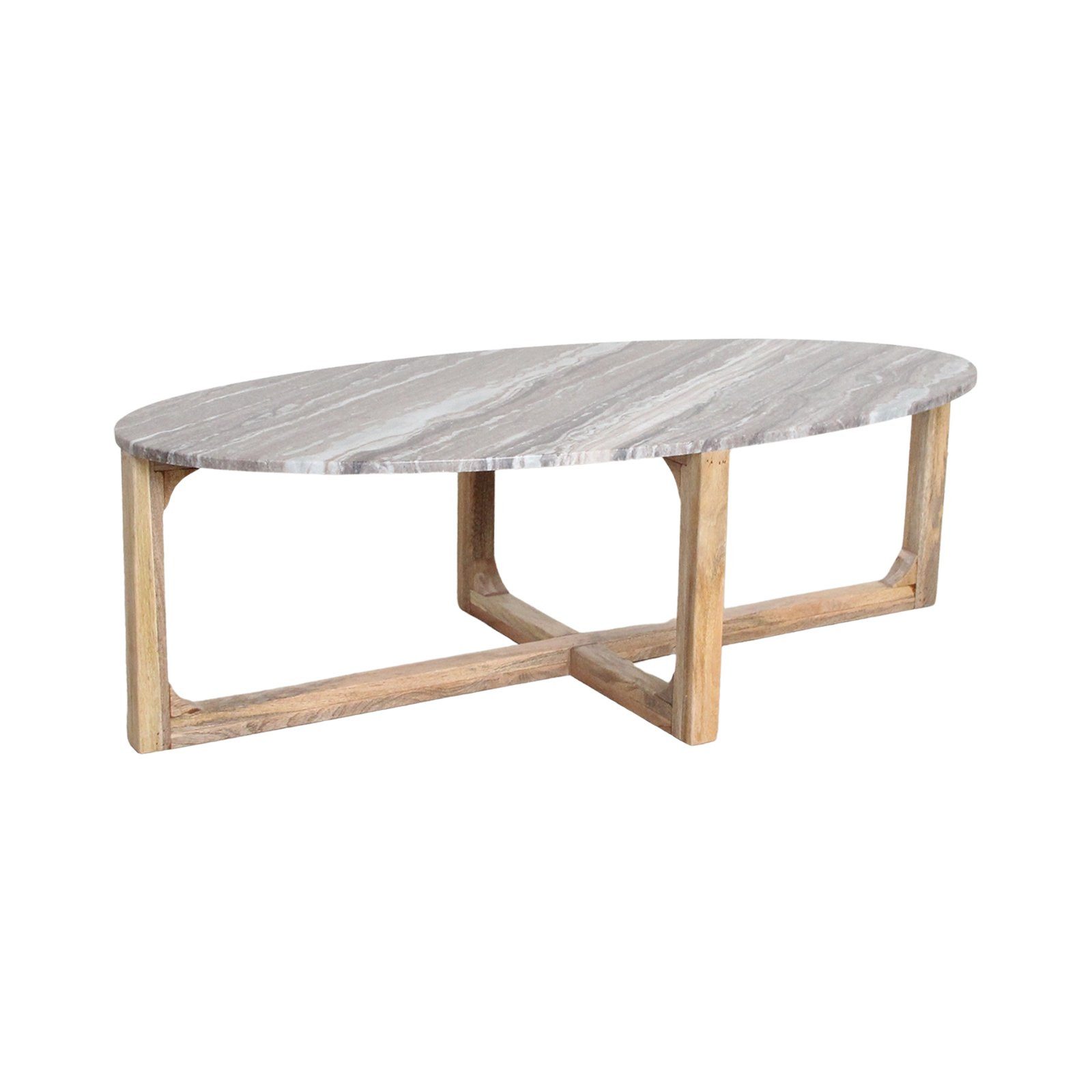 Raw Materials Amsterdam Couchtisch oval aus Marmor