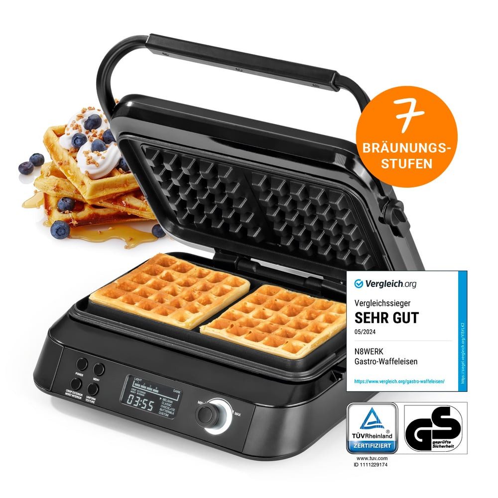 Waffeleisen für 2 perfekte Waffeln