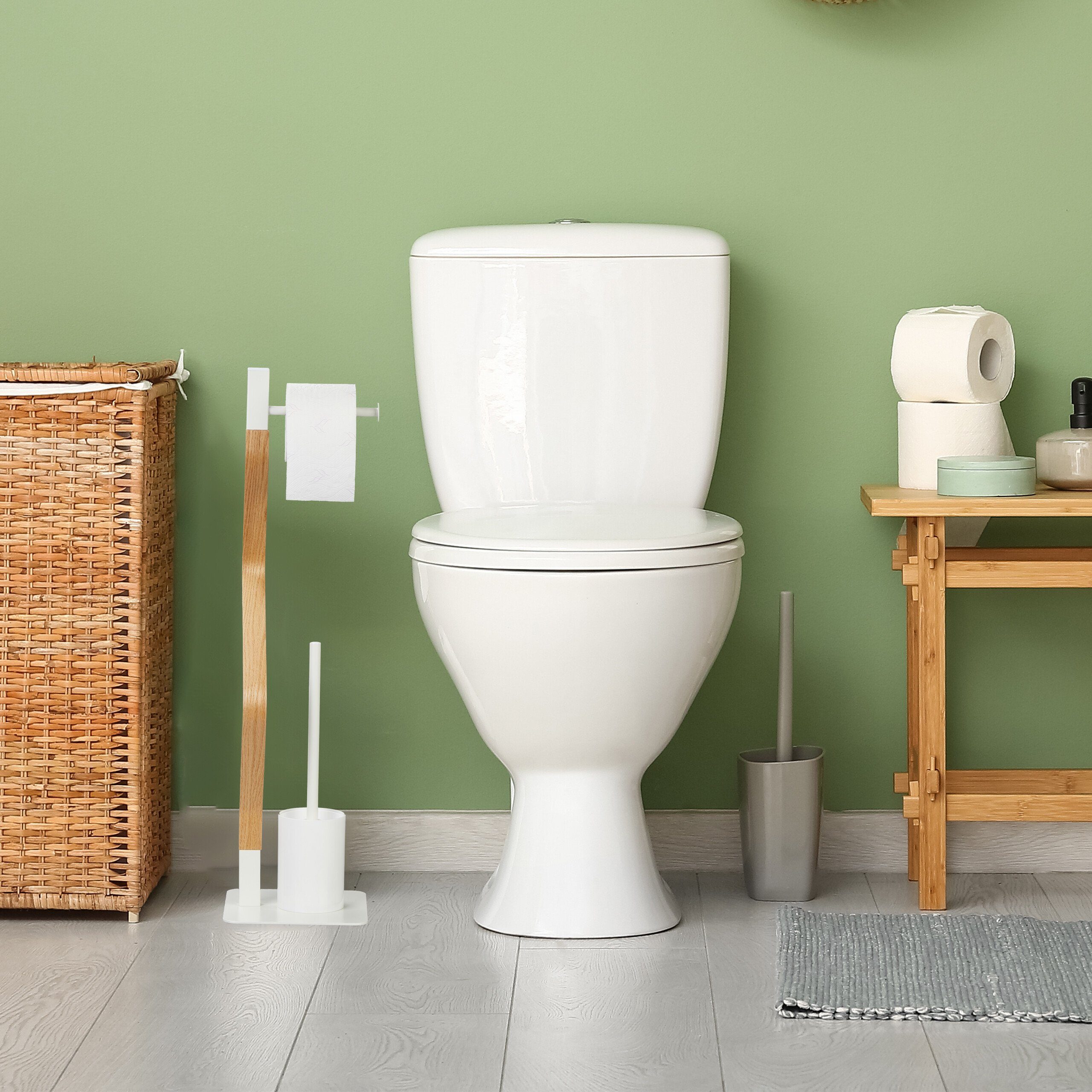 relaxdays WC-Garnitur Stehende WC Garnitur günstig online kaufen
