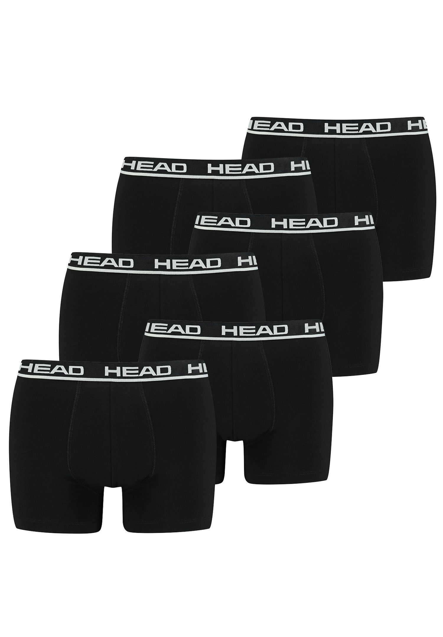 Head Boxershorts Head Basic Boxer 6P (Spar-Set, 6-St., 6er-Pack) 005 - Black