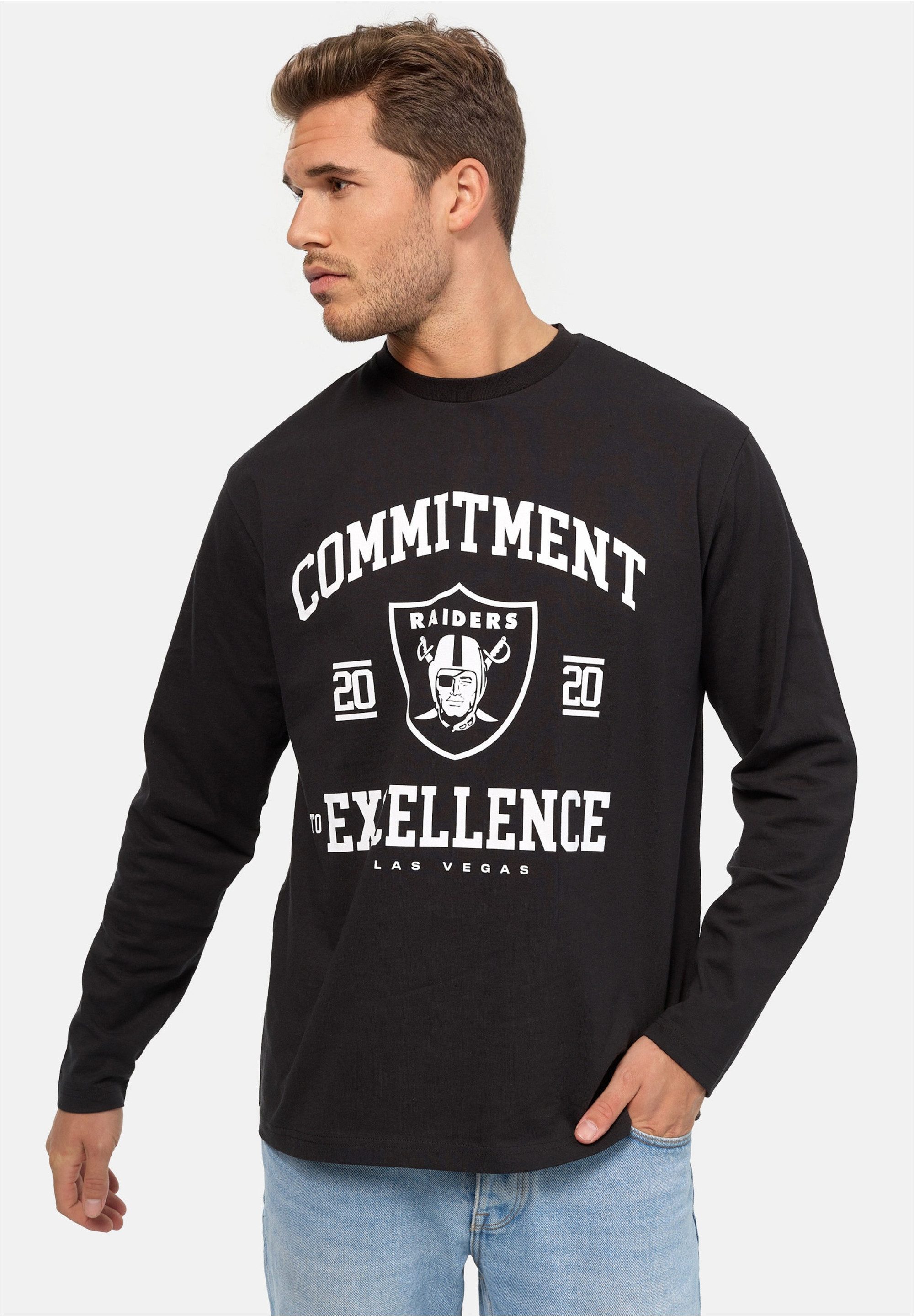 Recovered Sweatshirt NFL Raiders im lockeren Schnitt