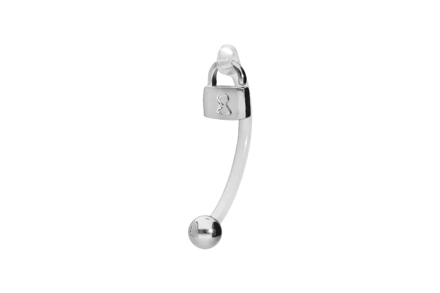 Bauchnabelpiercing PMFK Bananabell mit Chirurgenstahl-Design SCHLOSS