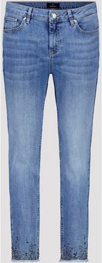 Monari 7/8-Jeans mit Schmucksaum