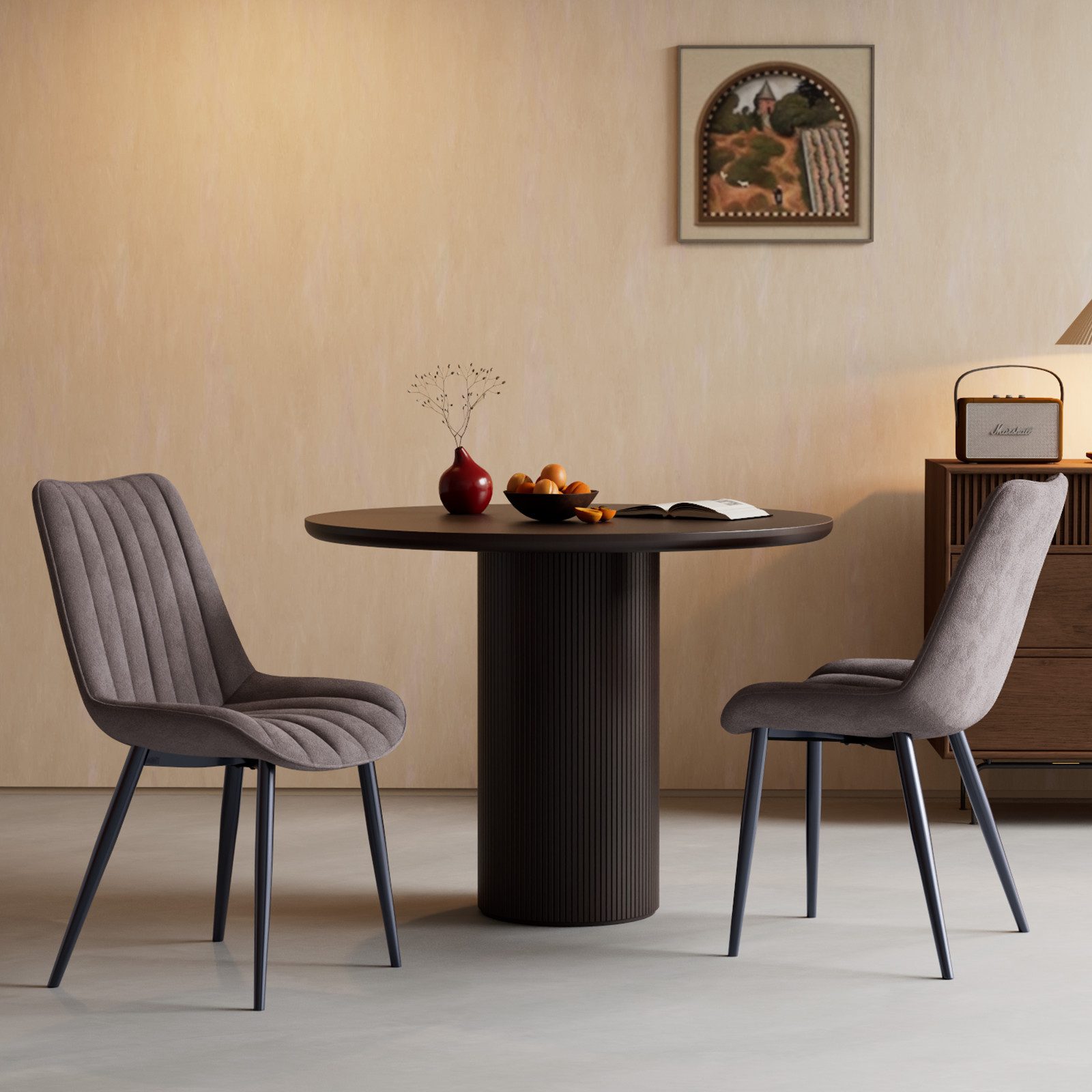 HOMAVO Esszimmerstuhl YZ1 STUHL-SET 2 Stück in Stoff oder Kunstleder – mode günstig online kaufen