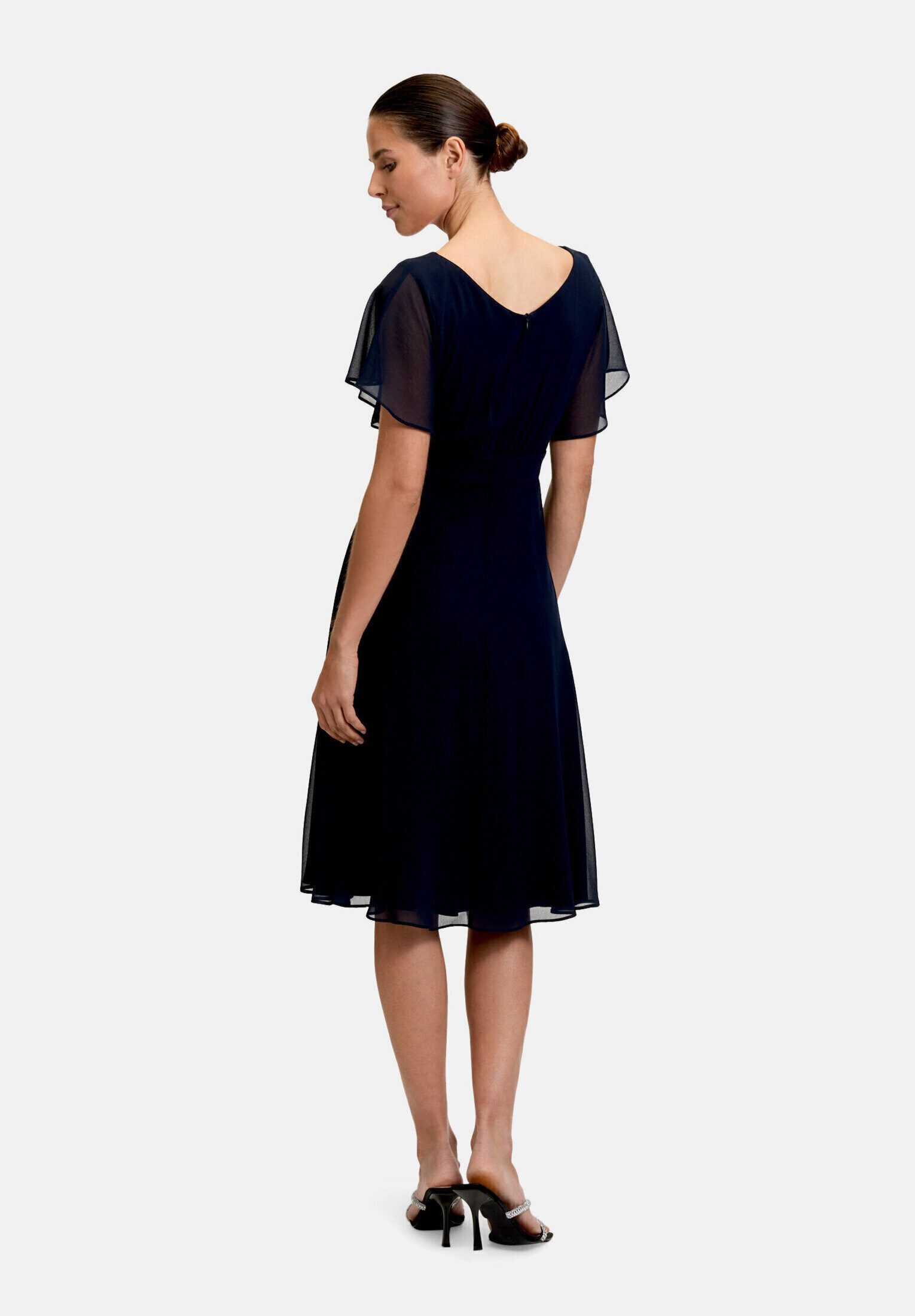 Vera Mont Cocktailkleid Damen kurzarm Raffung