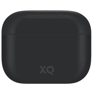 XQISIT Etui Silikon Skin Case Cover Schutz-Hülle Schwarz Headset (passend für Ladecase Apple AirPods 3 Bluetooth Ohrhörer Kopfhörer)