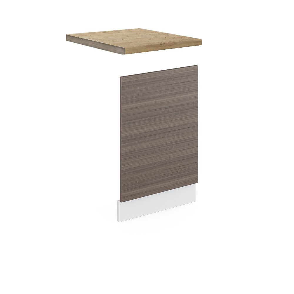 Vicco Frontblende R-Line, Grau/Weiß, 45 cm, AP Eiche (1 St)