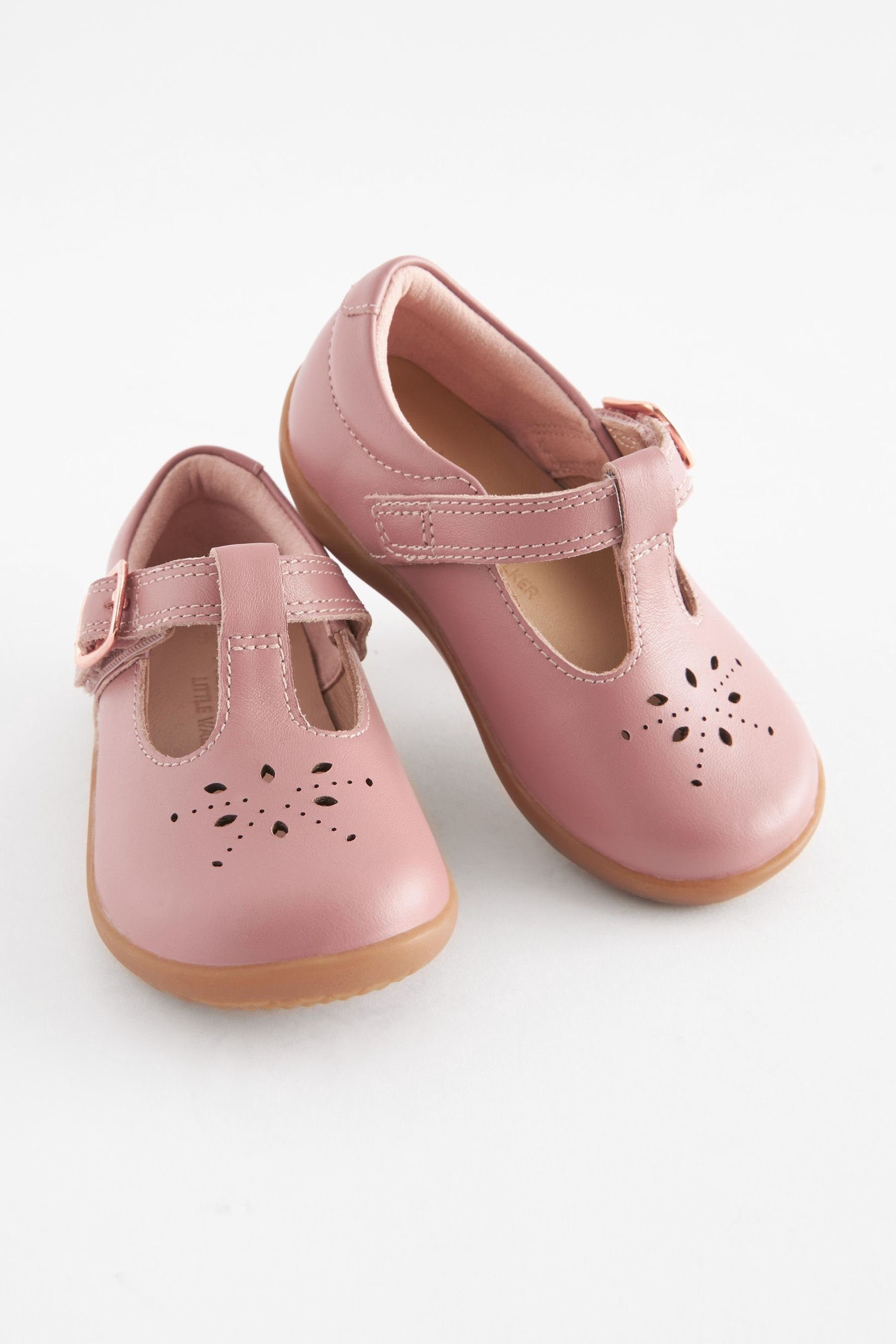 Lauflernschuh mit Laufanfänger T-Steg für Schuh Blush Next Leather (1-tlg) Pink