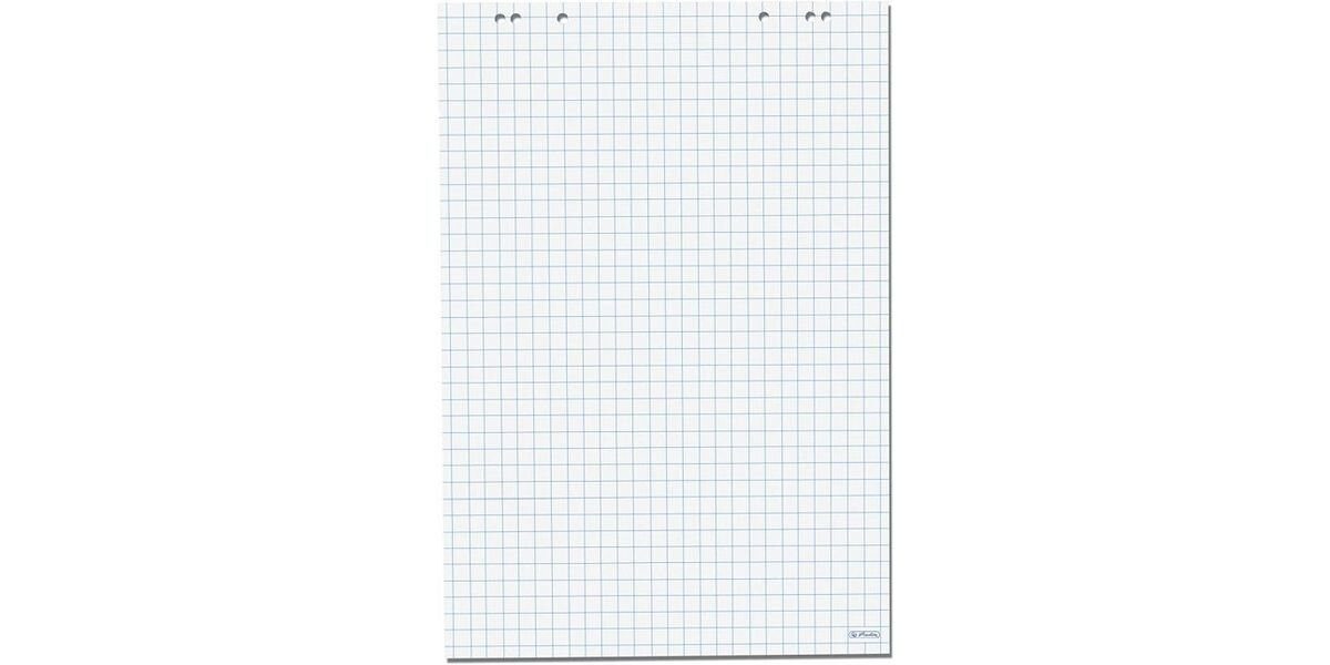 Herlitz Flipchartblock Herlitz Flipchartblock 68x99cm 20 Blatt kariert FSC Mix 5Stk