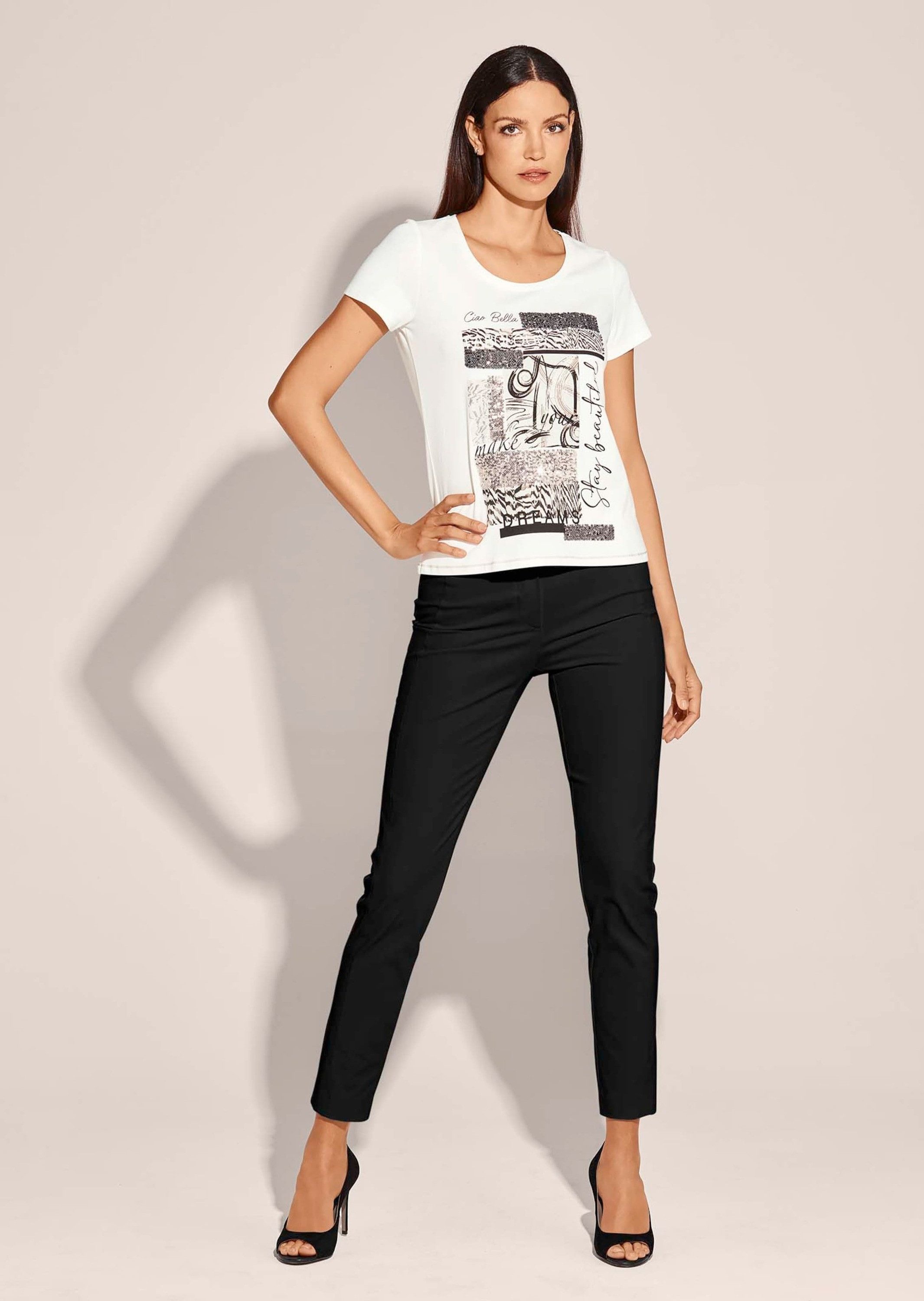 MADELEINE Stoffhose Schlanke Stretch-Hose mit Vichy-Karo Stoffhose in Knöch günstig online kaufen