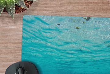 MuchoWow Gaming Mauspad Das wunderschöne Meer von Glover's Reef in Belize (1-St), Mousepad mit Rutschfester Unterseite, Gaming, 40x40 cm, XXL, Großes