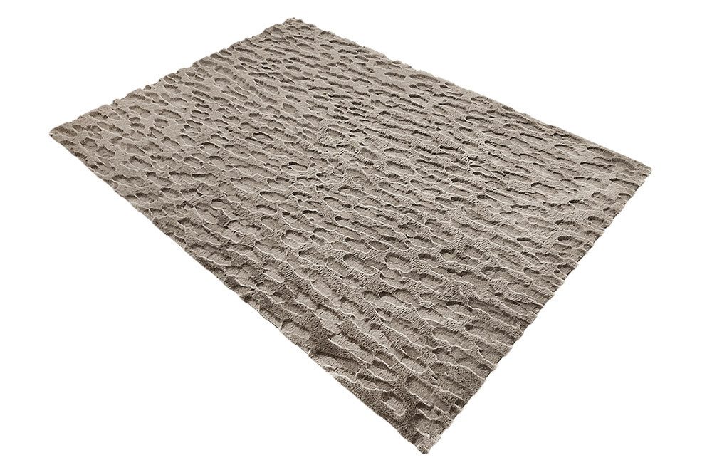 riess-ambiente Designteppich DUNE 230x160cm taupe - Polyester, Indoor, 3D-Effekt, flauschig, modern, rechteckig, Höhe: 36 mm, Hochflor-Teppich mit Hoch-Tief-Eff – Bild 2 von 5