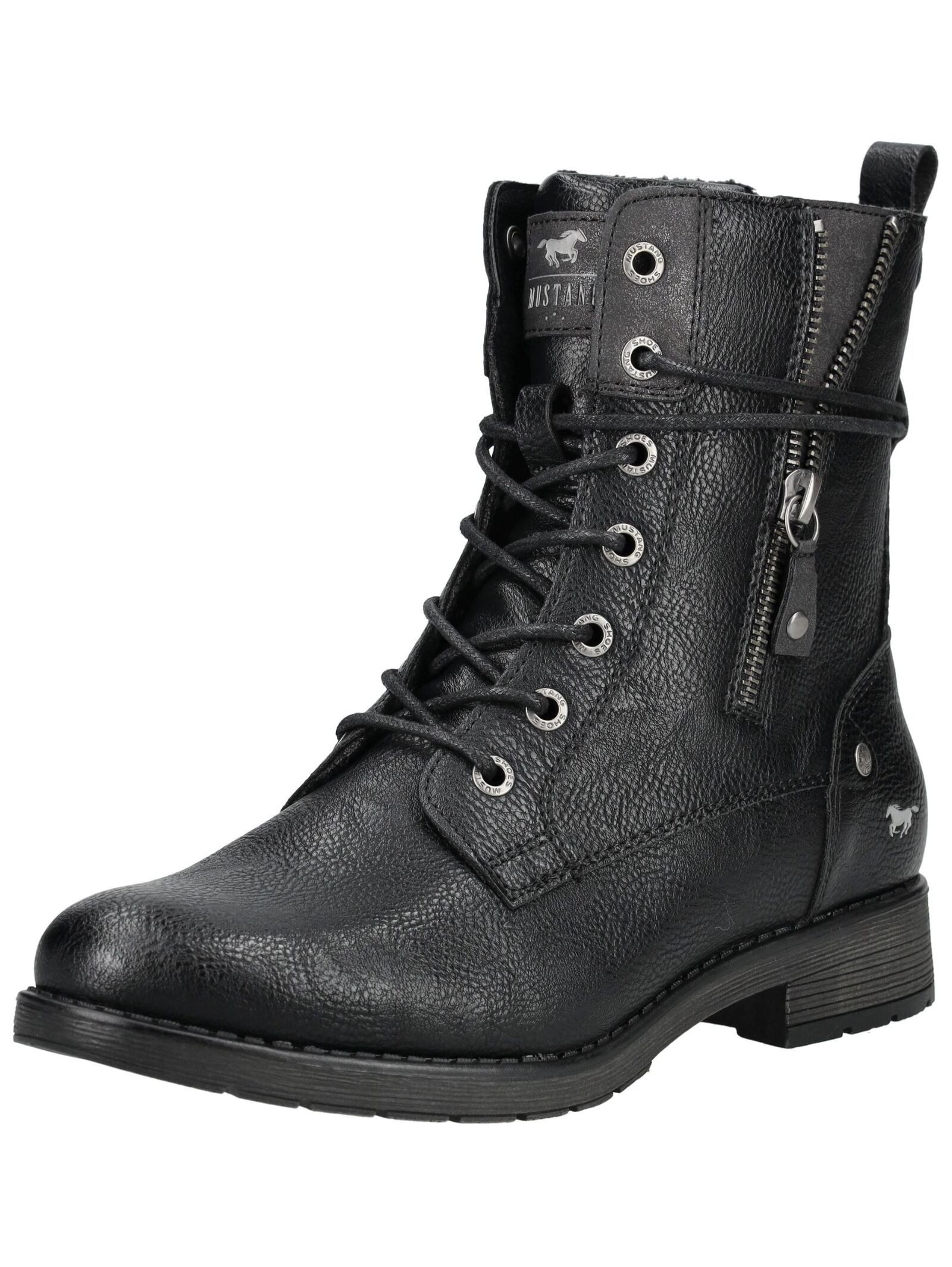 Mustang Shoes Mustang Shoes Stiefelette Lederimitat Schnürstiefelette günstig online kaufen