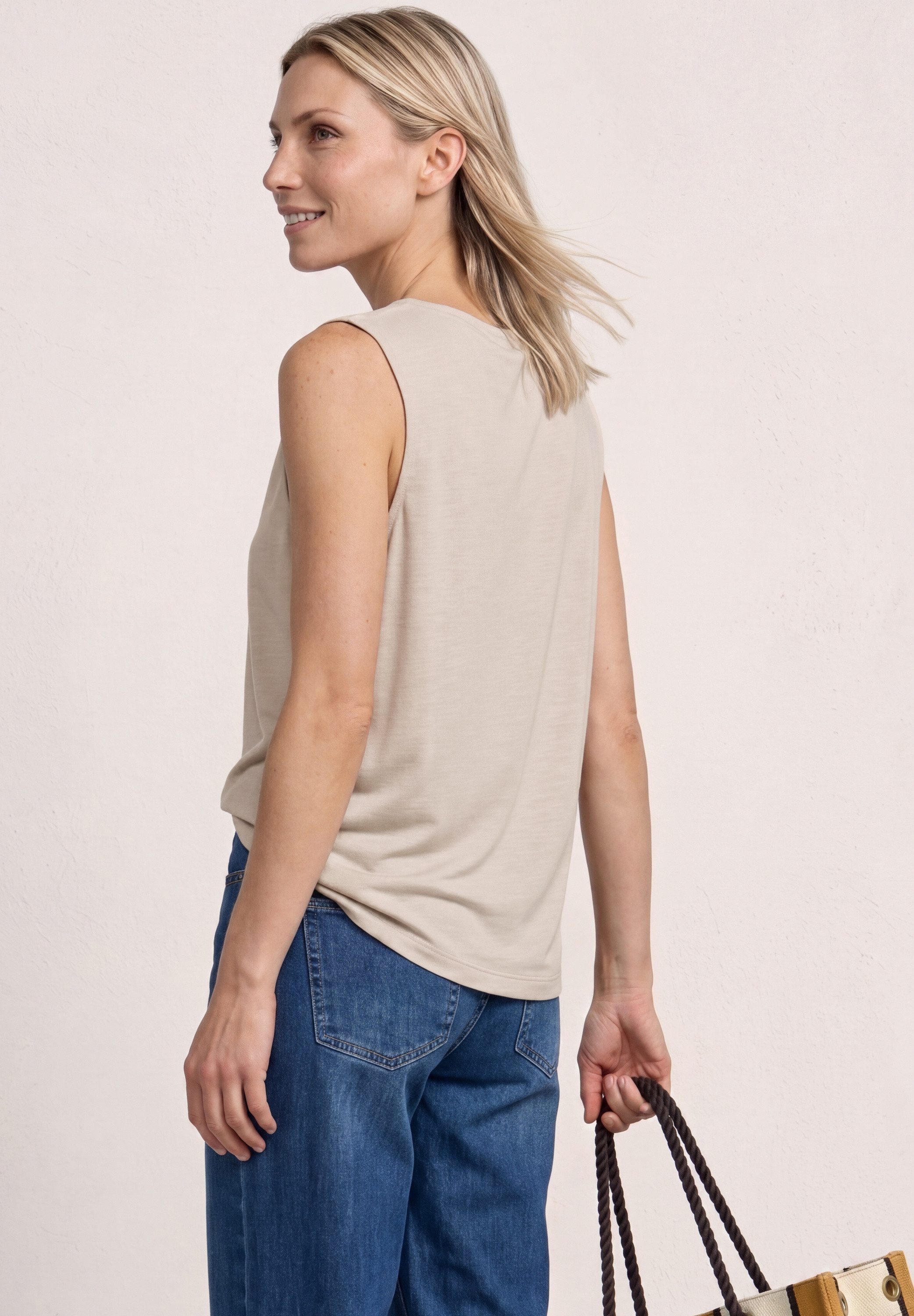 STREET ONE Shapingtop Sommertop mit Wasserfall-Ausschnitt – Bild 2 von 5