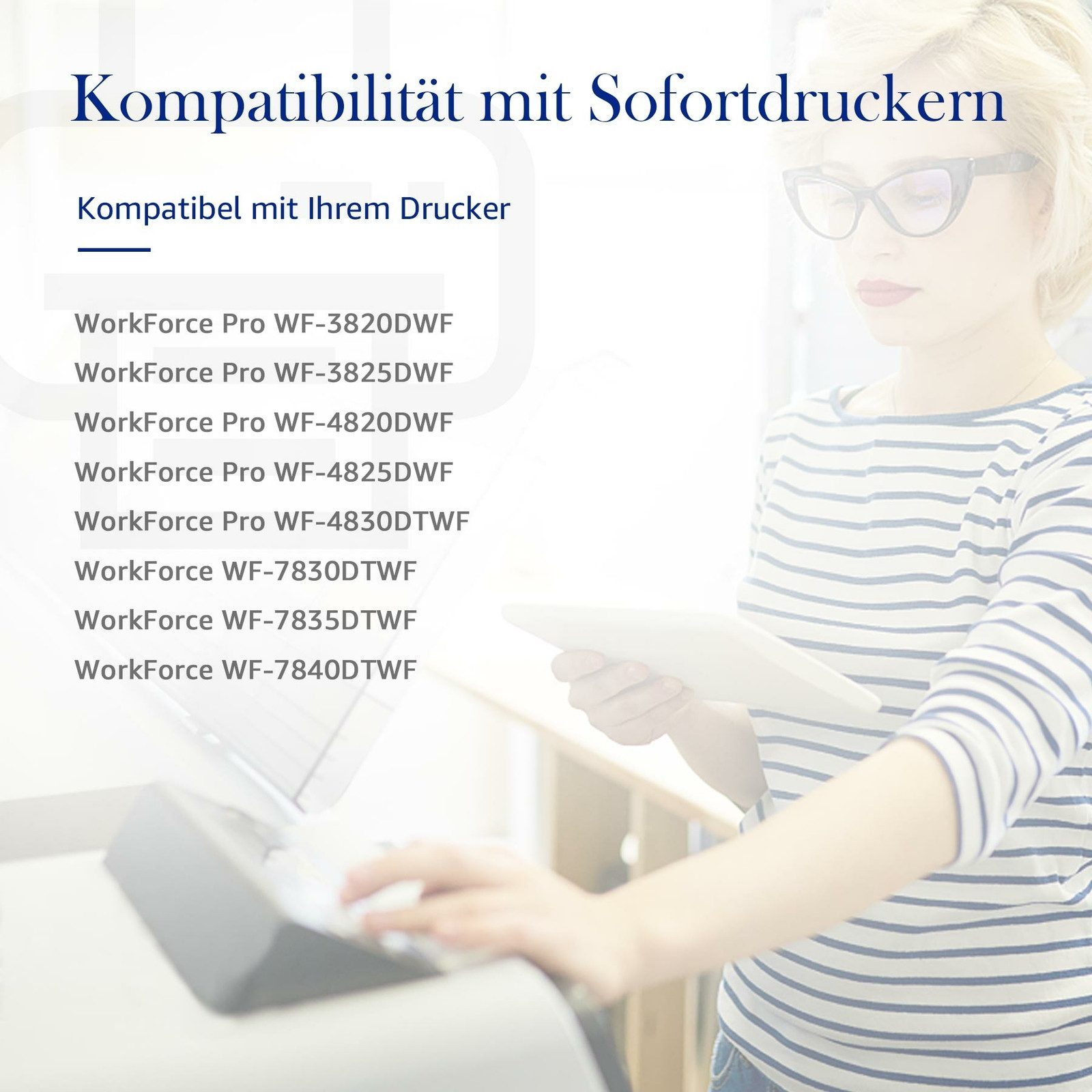 STAROVER 4er/5er/8er/10er 405XL Druckerpatronen für EPSON 405 XL Multipack Tintenpatrone (WorkForce Pro WF-7310DTW WF-7830DTWF WF-7835DTWF WF-7840DTWF WF-3820DWF, WF-3825DWF WF-4820DWF WF-4825DWF WF-4830DTWF)