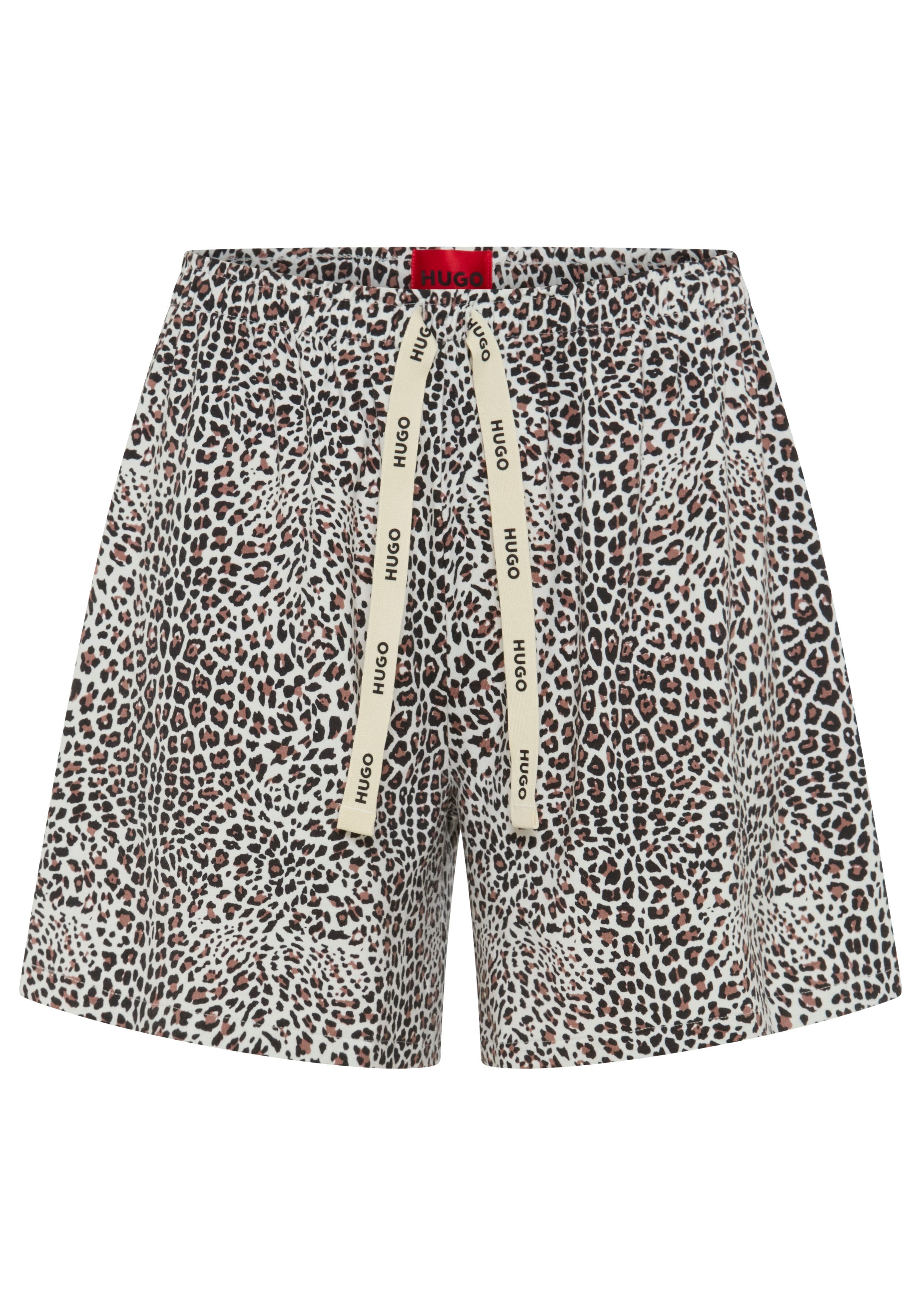 HUGO Pyjamashorts Casual mit Allover-Print