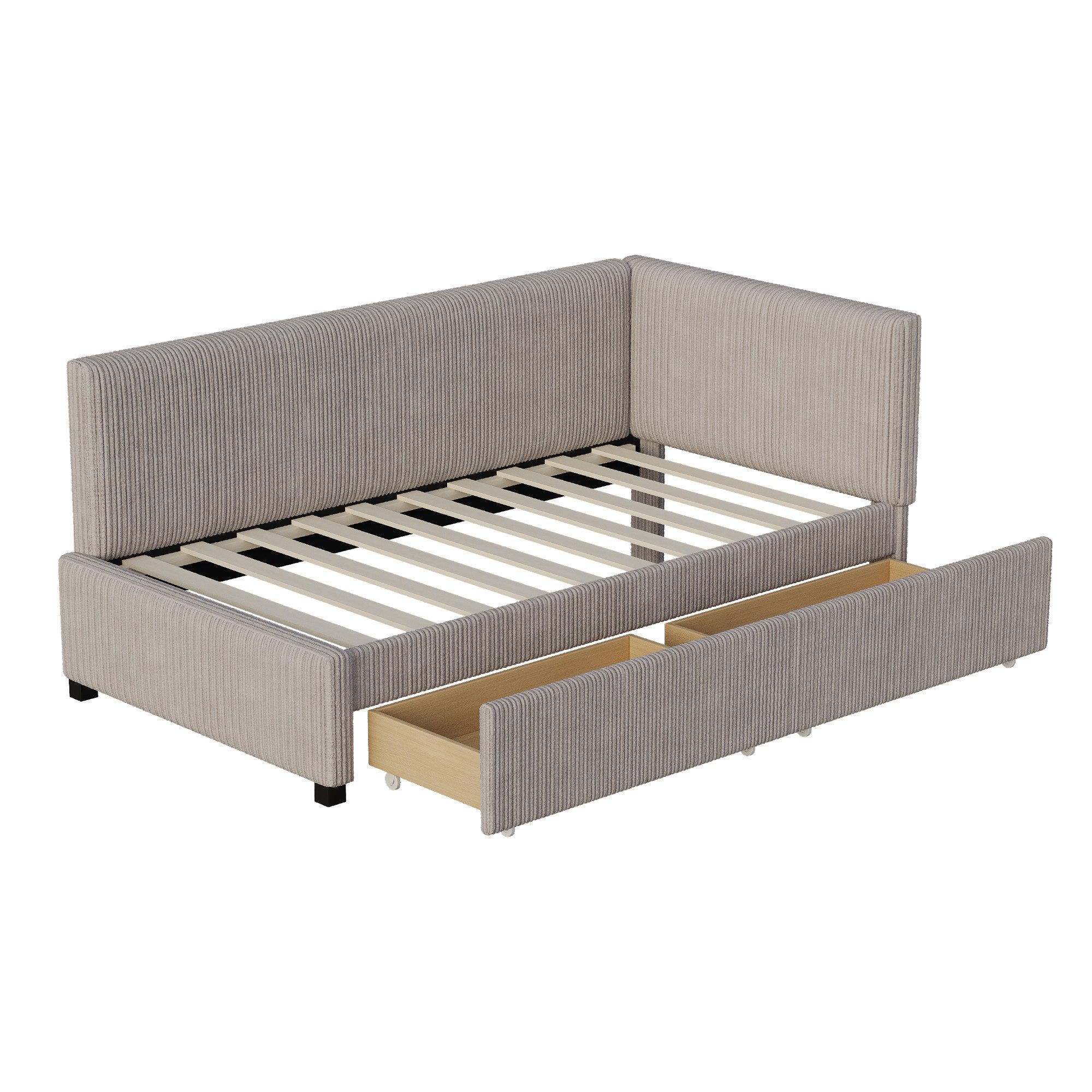 SOFTWEARY Schlafsofa, mit Bettfunktion, Lattenrost und günstig online kaufen