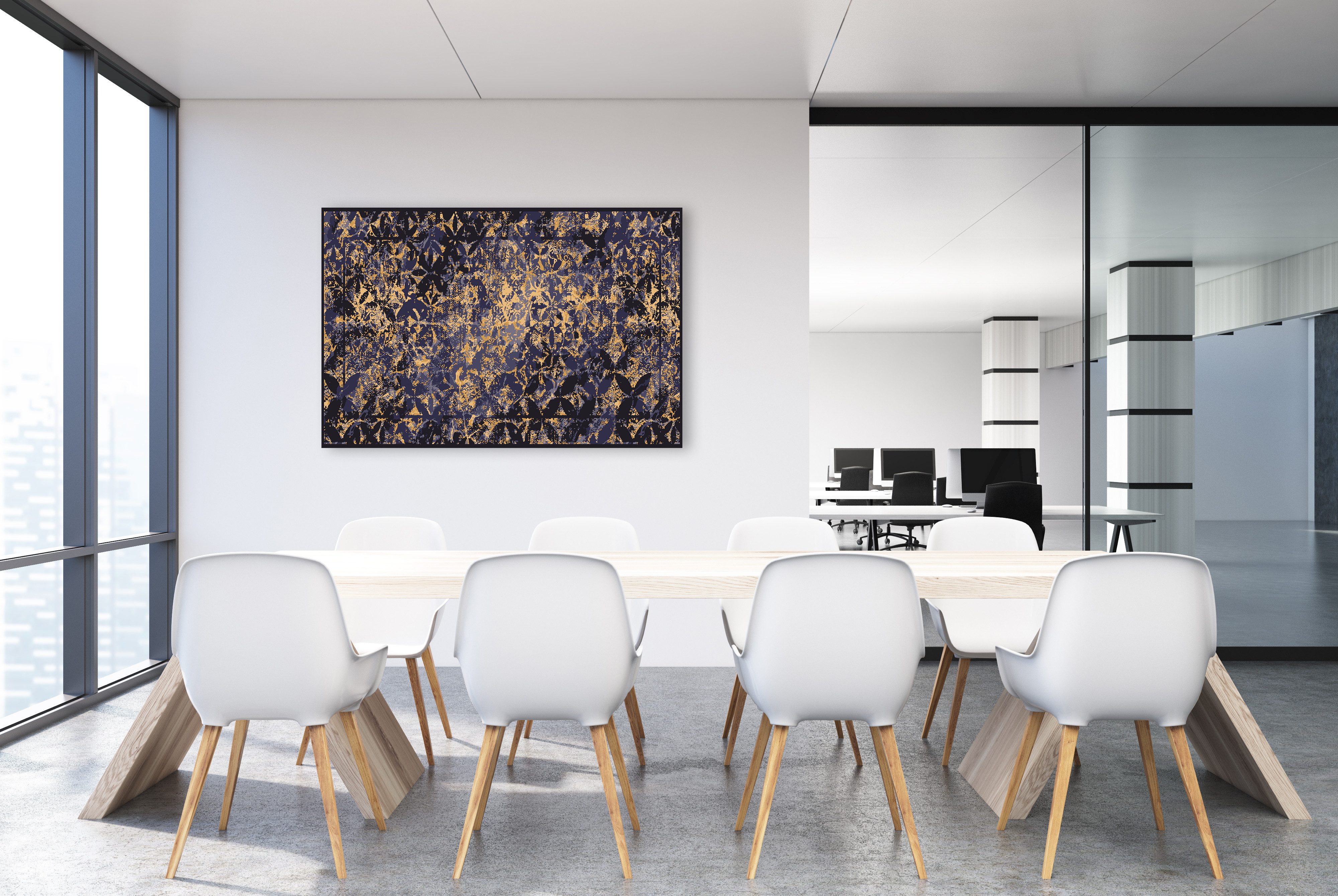 queence Leinwandbild Laila, Abstrakt (1 St), mit sehr guten Schallabsorptions-Eigenschaften