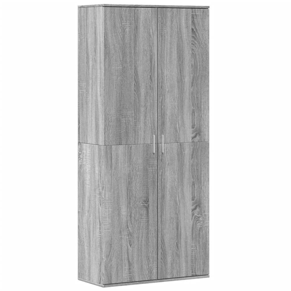vidaXL Kleiderschrank NA Kleiderschrank Grau Sonoma 80x35x180 cm Spanplatte