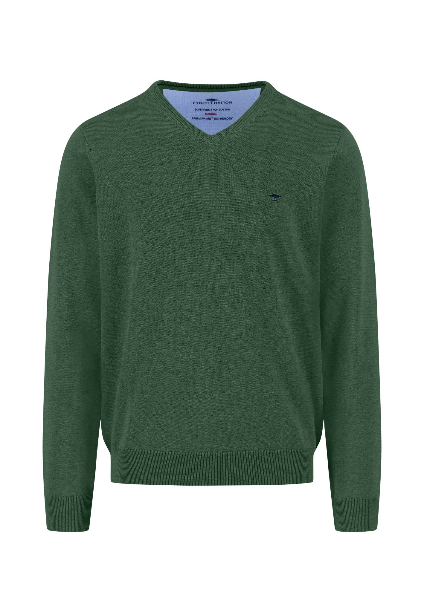 FYNCH-HATTON V-Ausschnitt-Pullover V-Neck, Superfine günstig online kaufen