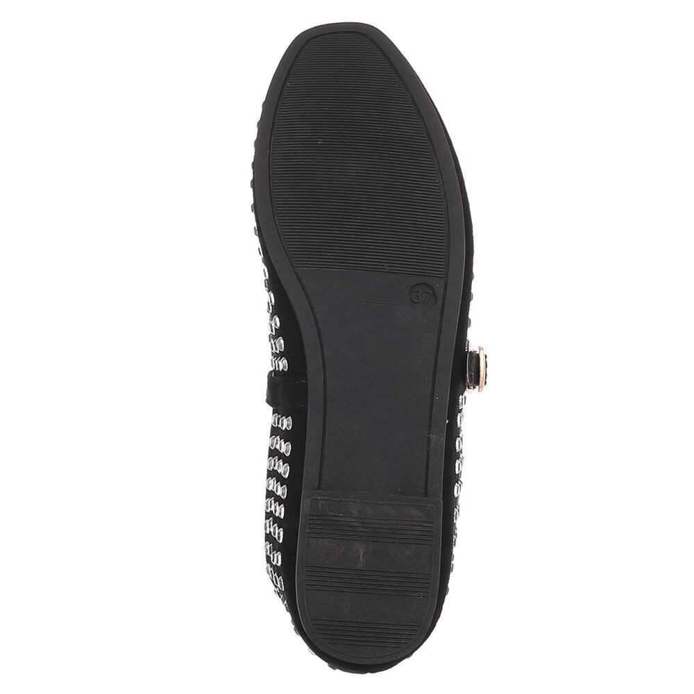 Ital-Design Bequemer Damenschuh mit Dekorativen Details für Freizeit Schnürpumps (91554536) Blockabsatz Riemchenballerinas in Schwarz