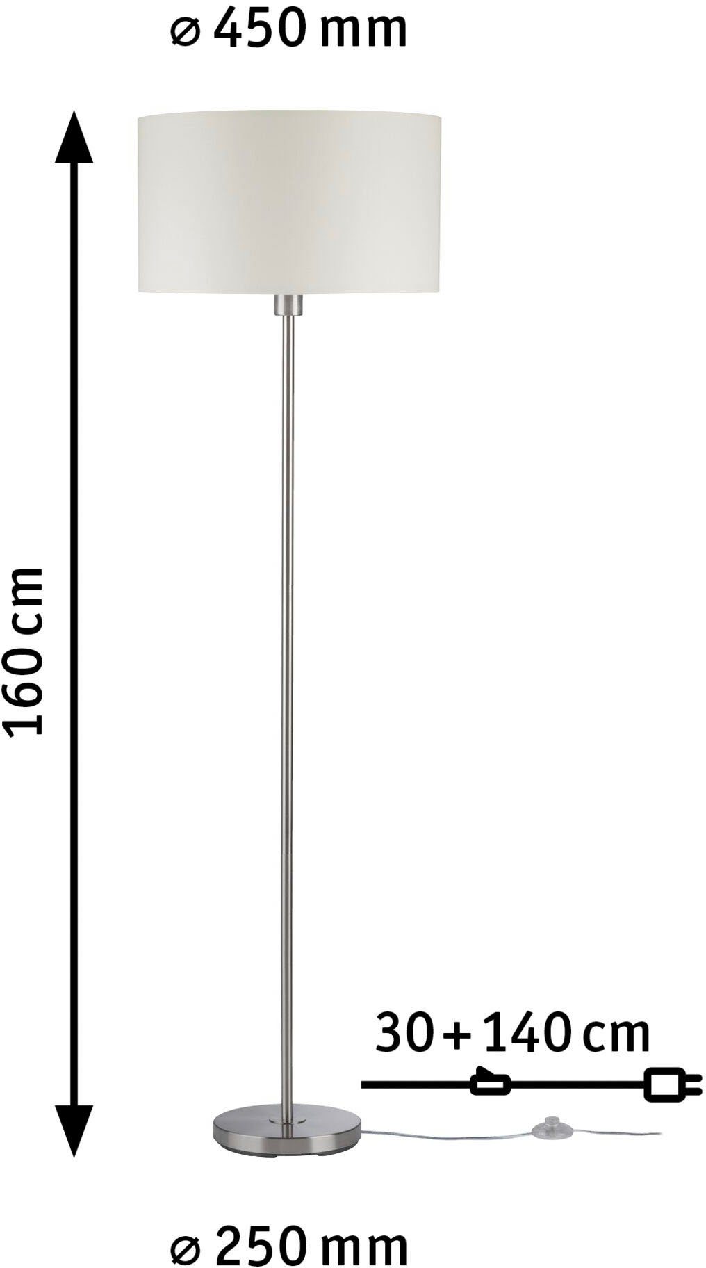 Stehlampe Tessa, Leuchtmittel, E27 ohne LED Paulmann