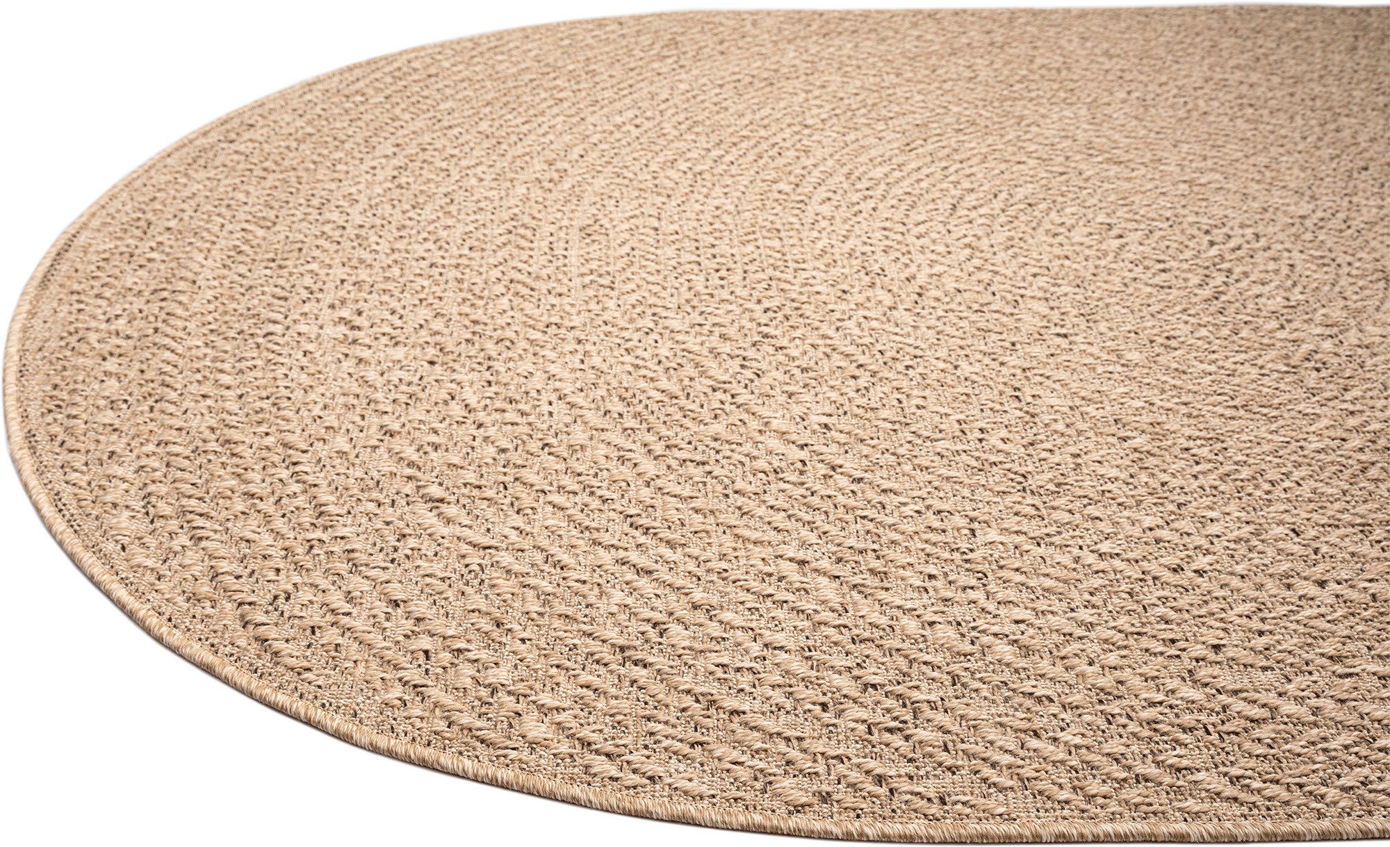 merinos Teppich Kenzy 2, Höhe: 10 mm, robuster In- und Outdoor Teppich im natürlichen Jute-Look, wetterfest