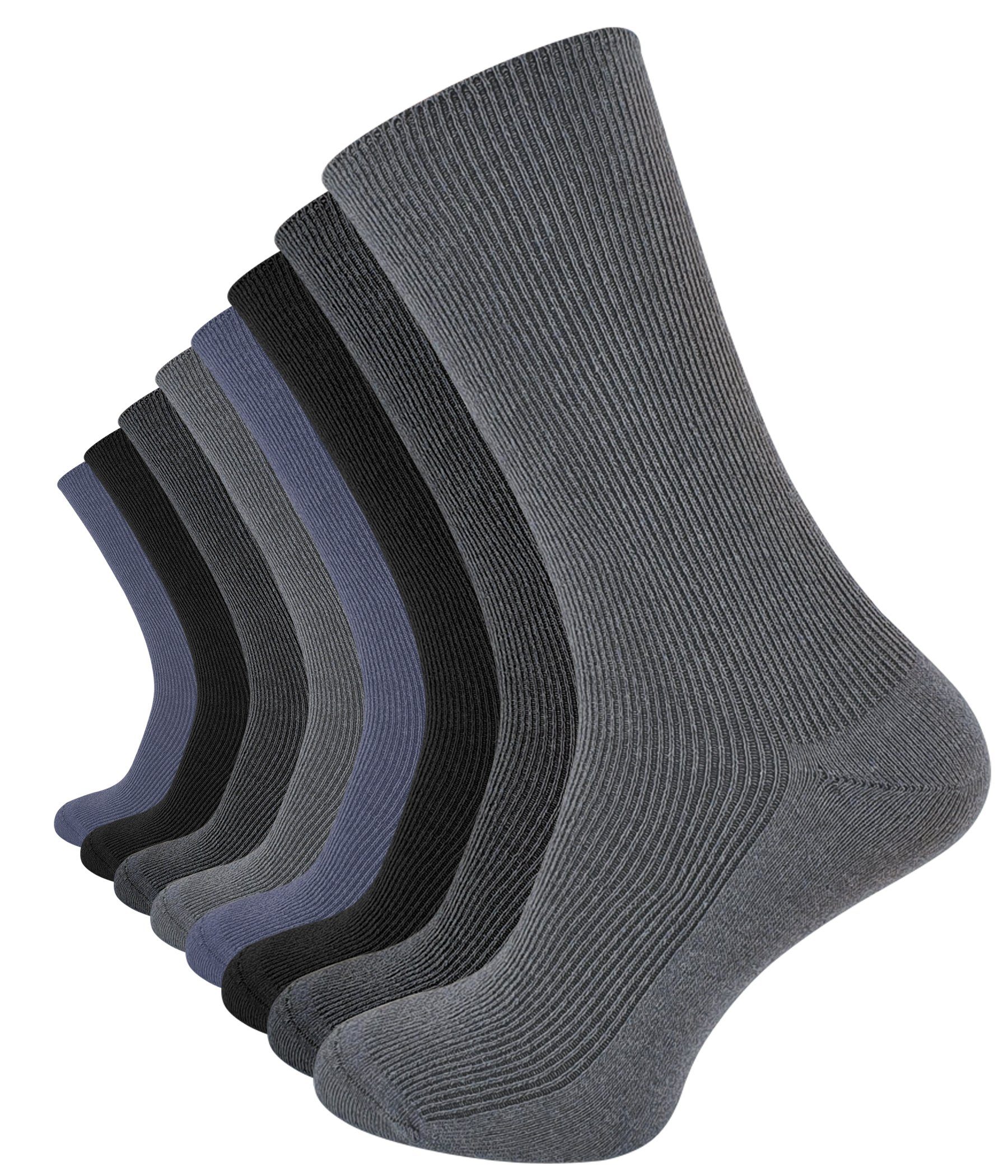 Cotton Prime® Komfortsocken (8-Paar) ohne Gummibund