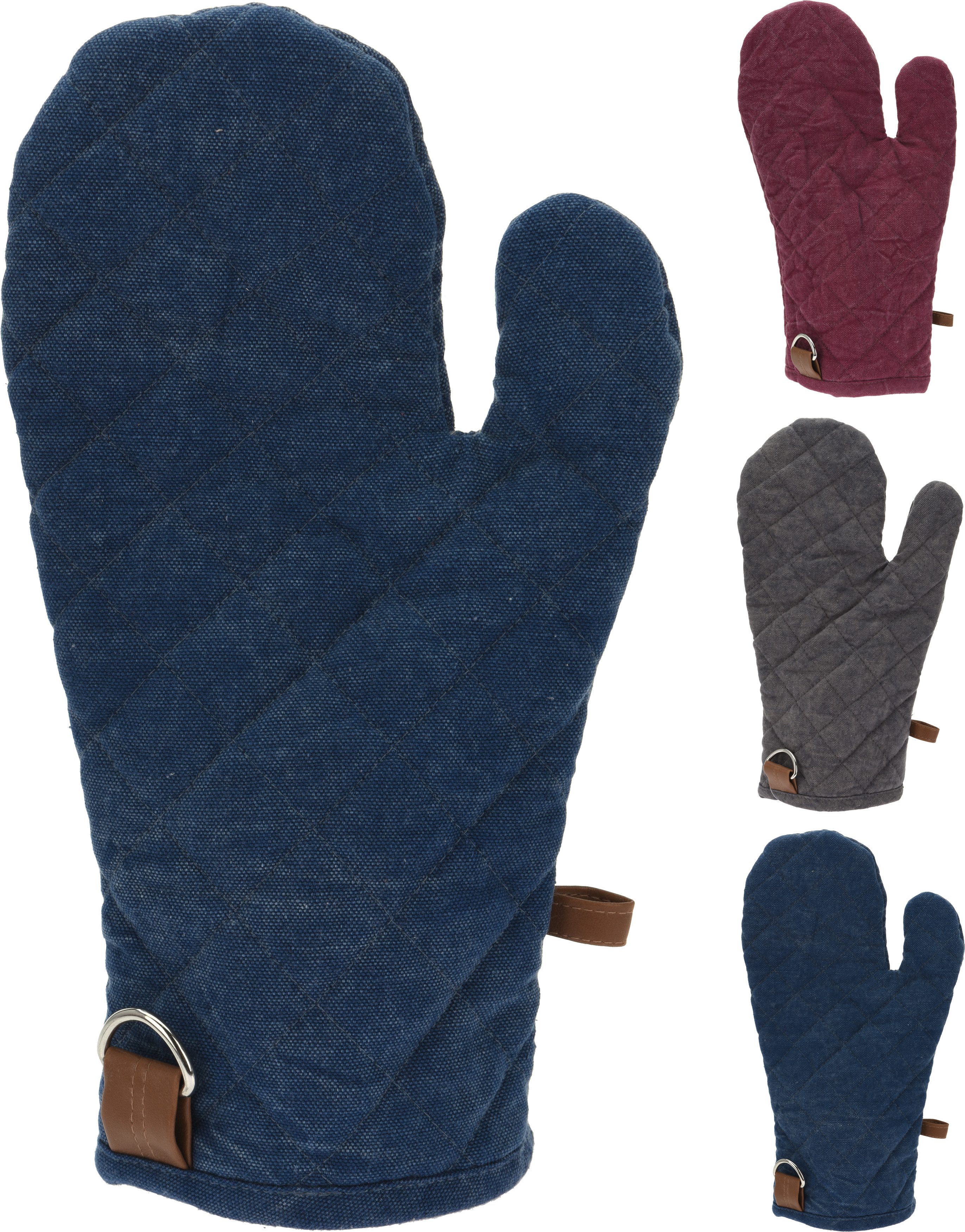 Koopman Topfhandschuhe Backhandschuhe, Ofenhandschuhe aus Baumwolle, günstig online kaufen