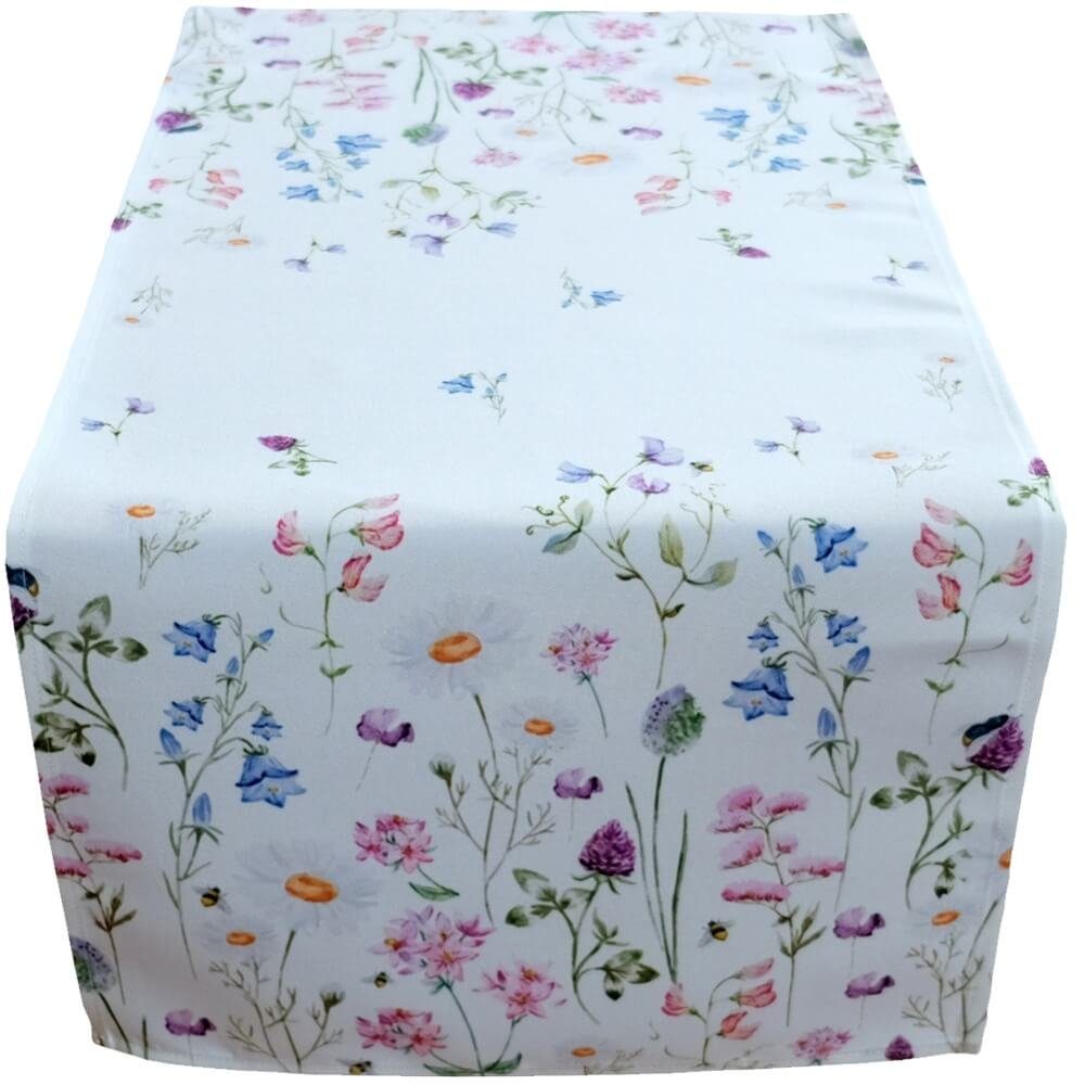 matches21 HOME & HOBBY Tischdecke Tischläufer NORA Wiesenblumen Mitteldecke günstig online kaufen
