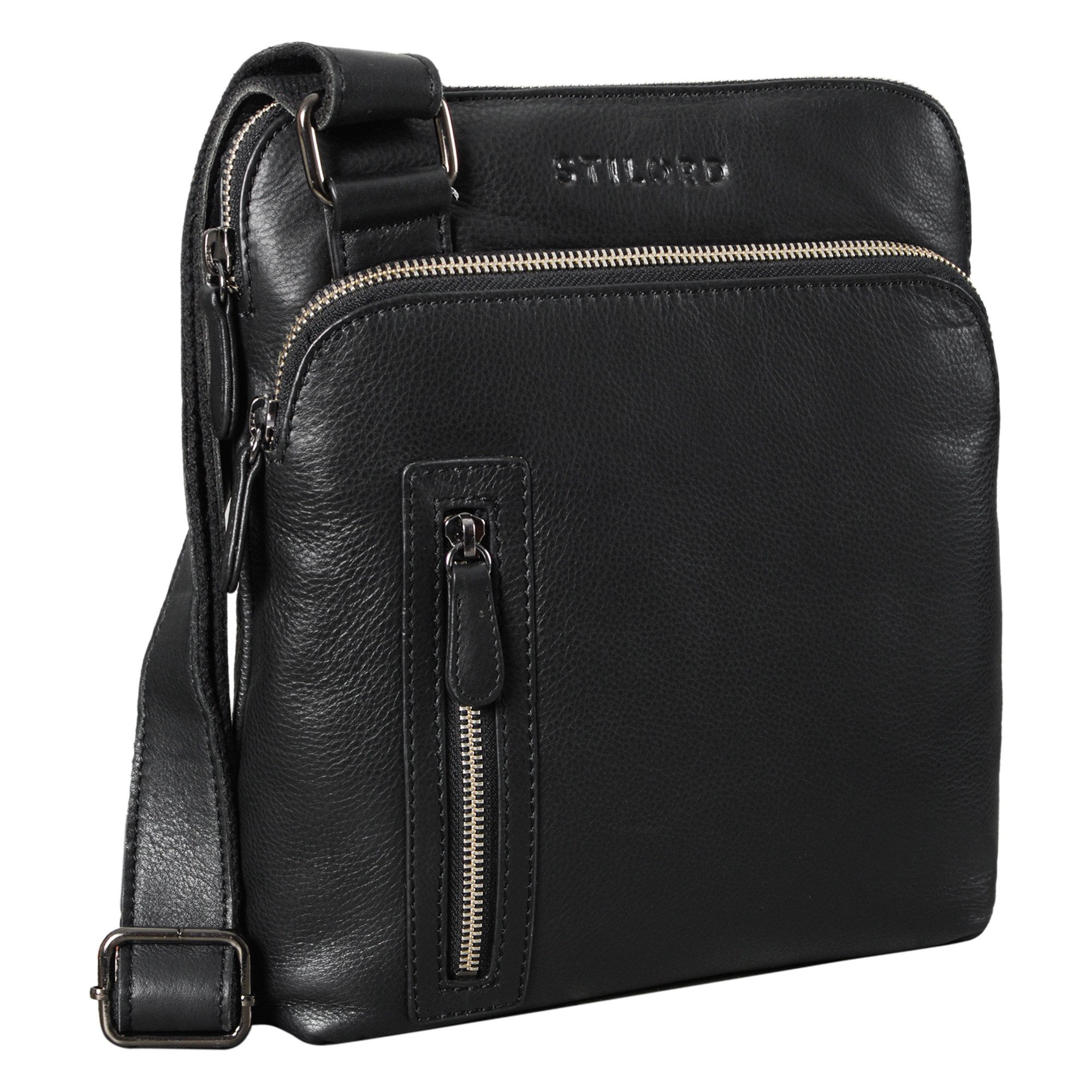 Schultertasche "Heike" Leder Umhängetasche Vintage