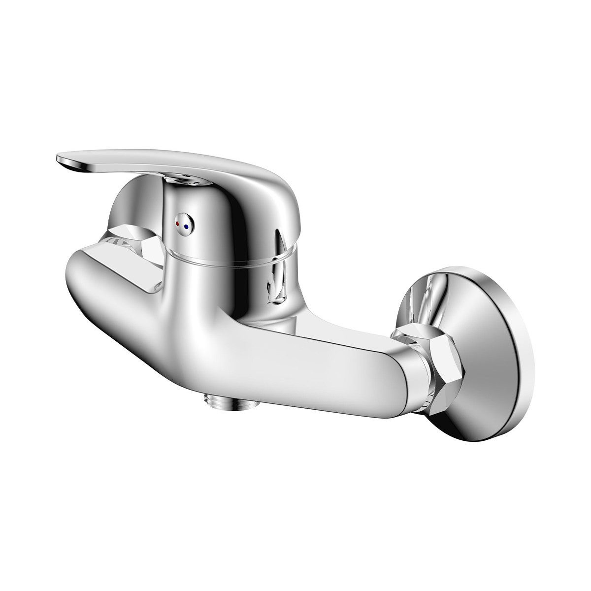 Belvit Duscharmatur BV-DA4245 (einzel, 1-St) BELVIT Duschmischer Aufputzarmatur chrom für Dusche klassisch