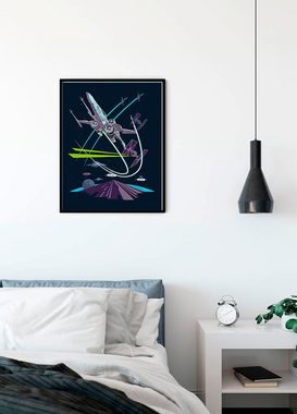 Komar Poster Star Wars Classic Vector X-Wing, Star Wars (1 St), Kinderzimmer, Schlafzimmer, Wohnzimmer