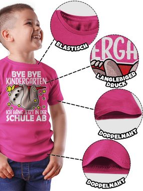 Shirtracer T-Shirt Bye Bye Kindergarten Einschulung Junge Schulanfang Geschenke