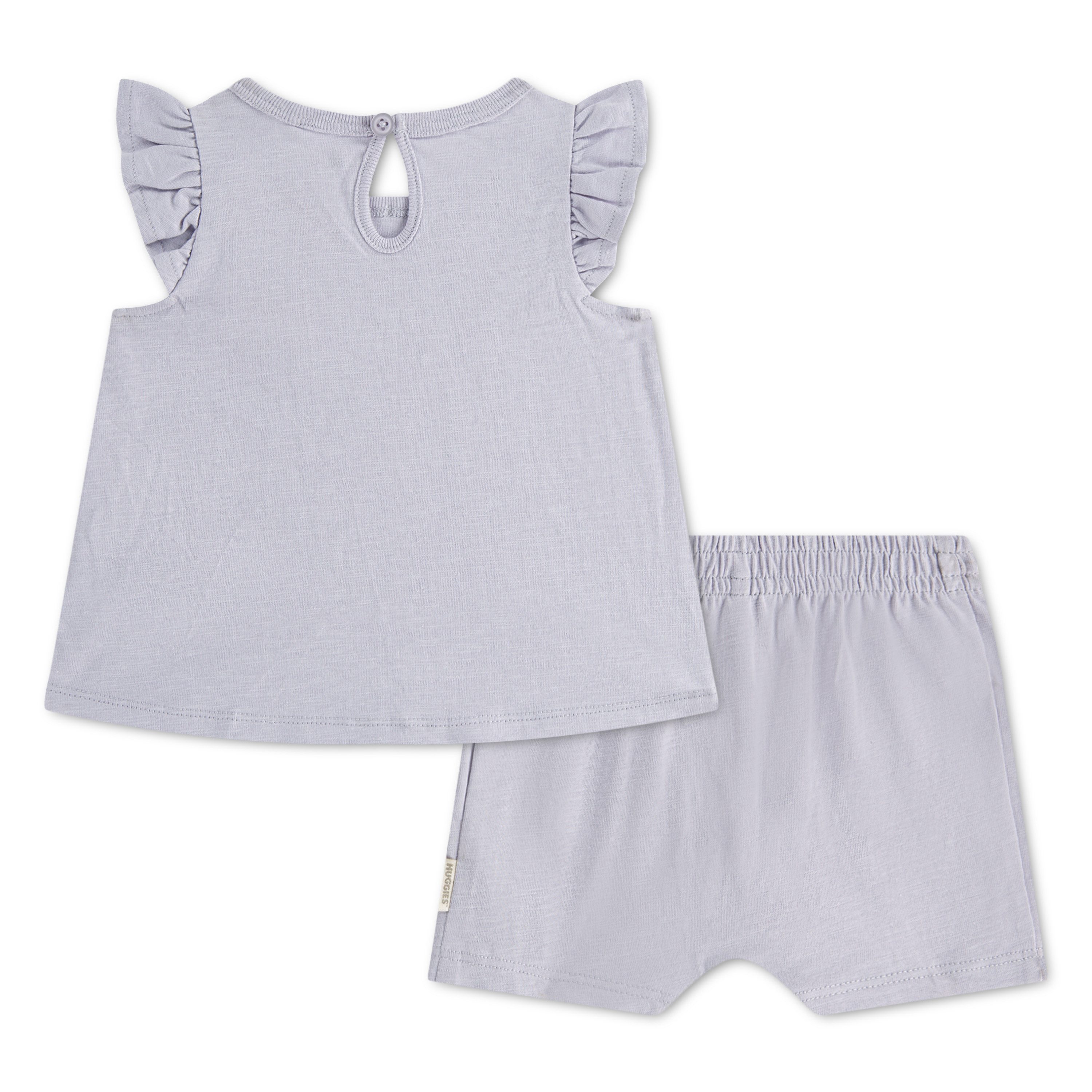 HUGGIES babywear Bluse & Shorts HUGG 2PC SETS (Set, 2-tlg) mit Stickerei