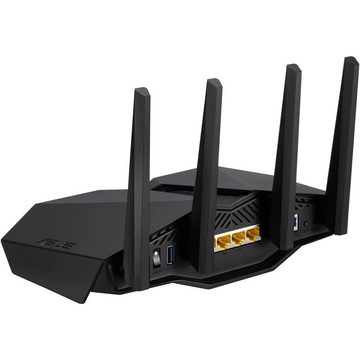 Asus RT-AX82U V2 WLAN-Router, AX5400, WiFi 6, 802.11ax, Dual-Band, RGB-Beleuchtung