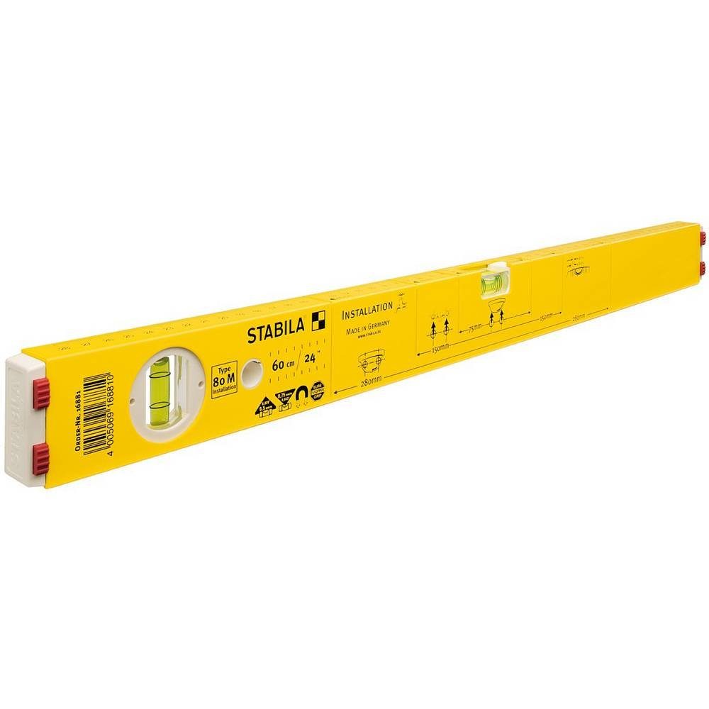 Stabila Wasserwaage Wasserwaage 16881, mit Magnet