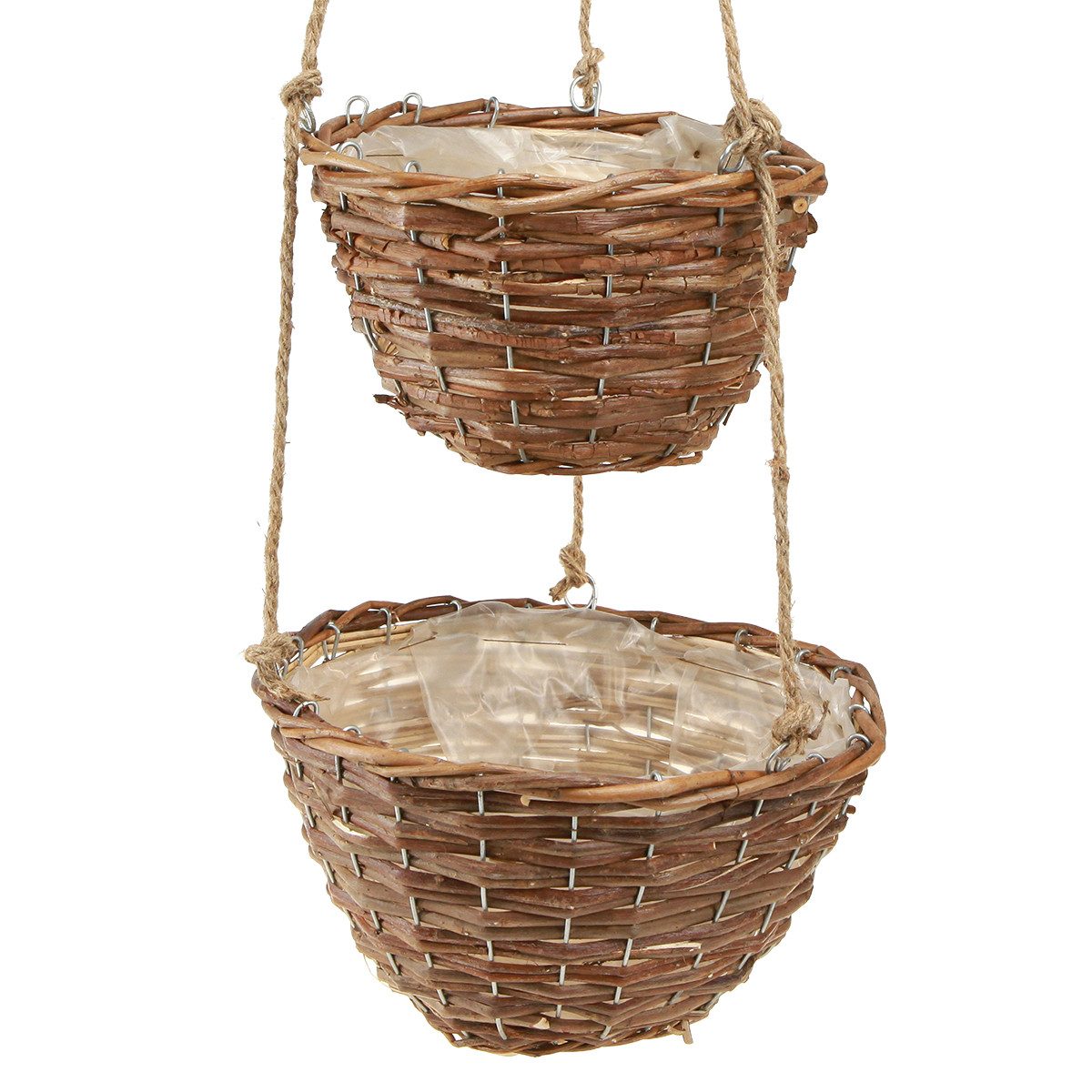 Viana Blumenampel Hängekorb Holz Blumenampel 2er günstig online kaufen