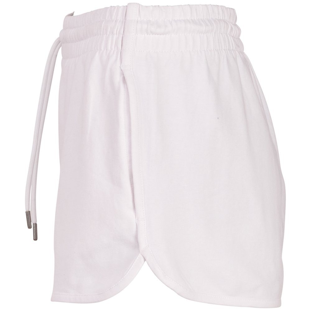 white bright in French-Terry Qualität Shorts sommerlicher Kappa -