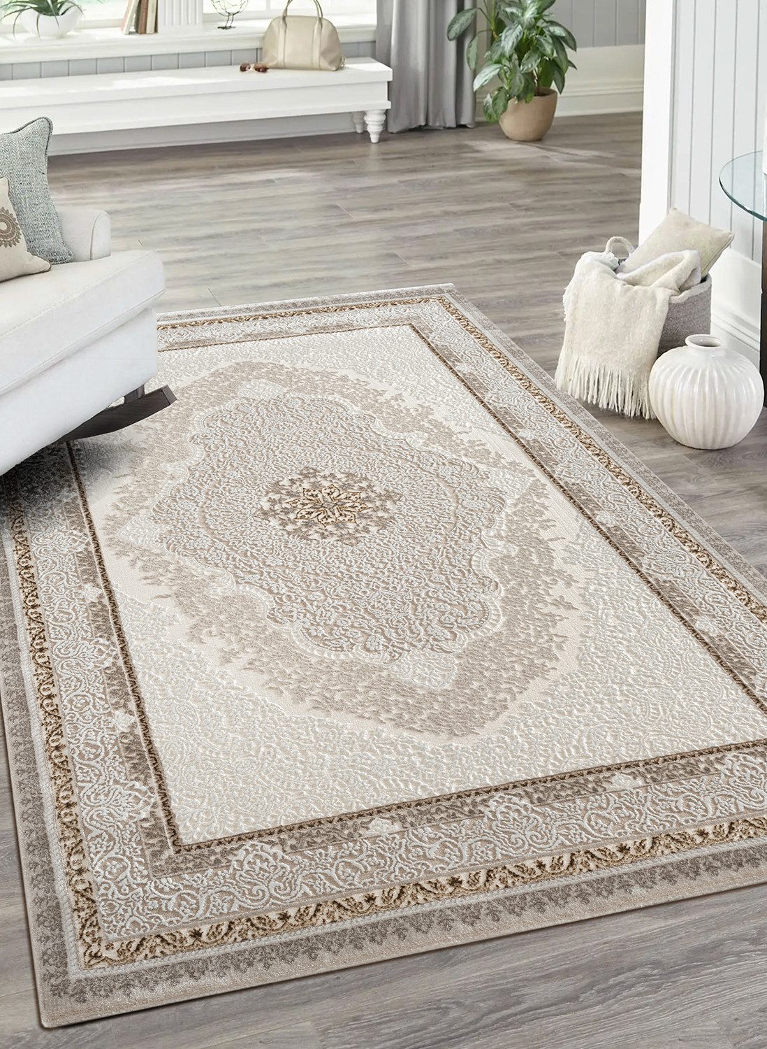 Carpetilla Designteppich Designer Wohnzimmer Carpetilla Versay Orientalisch günstig online kaufen