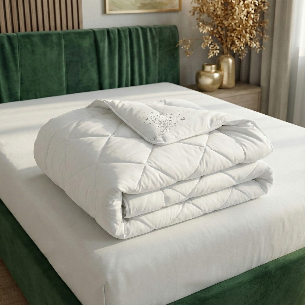 OTTO home Microfaserbettdecke Baca, Bettdecke 135x200 cm, 155x220 cm und weitere Größen, Füllung: aus hochwertiger 6D-Hohlfaser, Bezug: Polyester, Bettdecken, Sommer, Winter, 4-Jahreszeiten, Decke