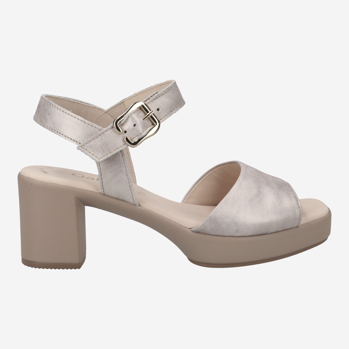 Gabor Gabor 44.541.62, Sandaletten in Beige für Damen Sandalette