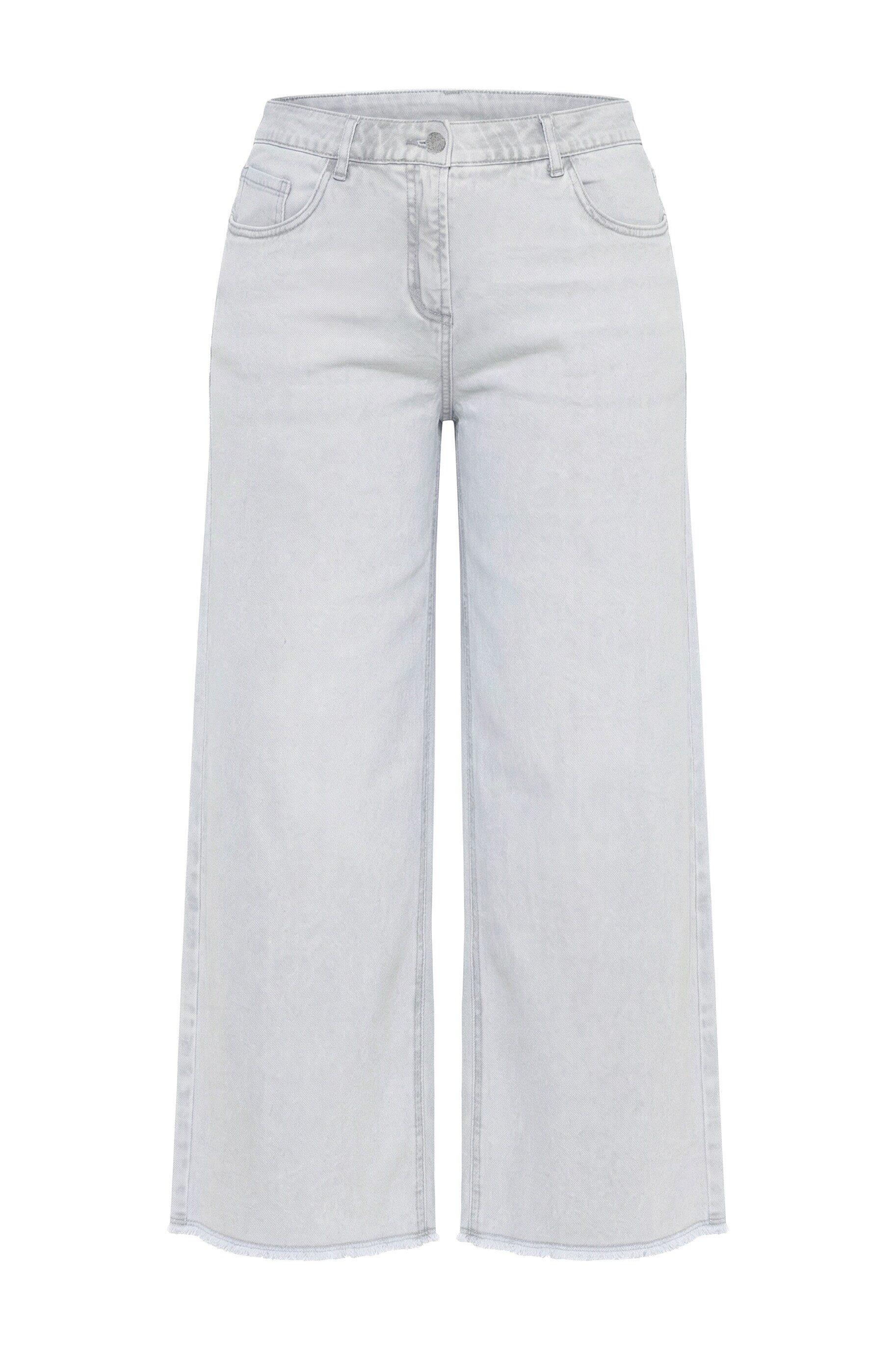 Ulla Popken Regular-fit-Jeans Jeans Mary Fransensaum weites Bein Stretch – Bild 2 von 5