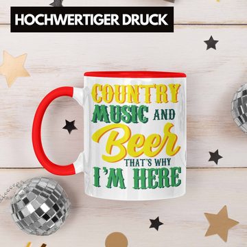 Trendation Tasse Lustige Country Music Tasse Geschenk für Fans der Country-Musik