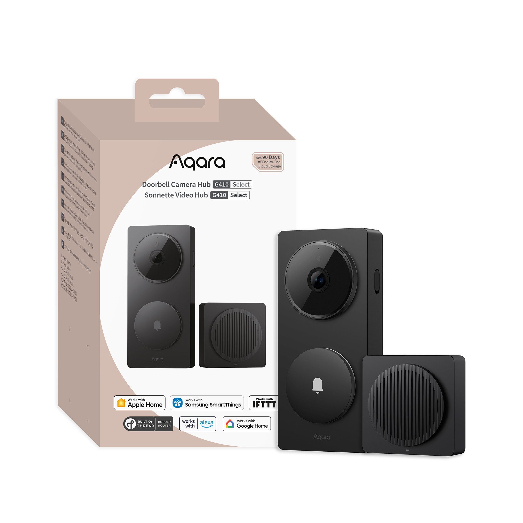 Aqara Smart Home Türklingel G410, 2K-Bildschärfe mit 175°-Sichtfeld (Integrierter Zigbee & Matter Hub, Unterstützt Apple Home, Google, Home-Assistant)