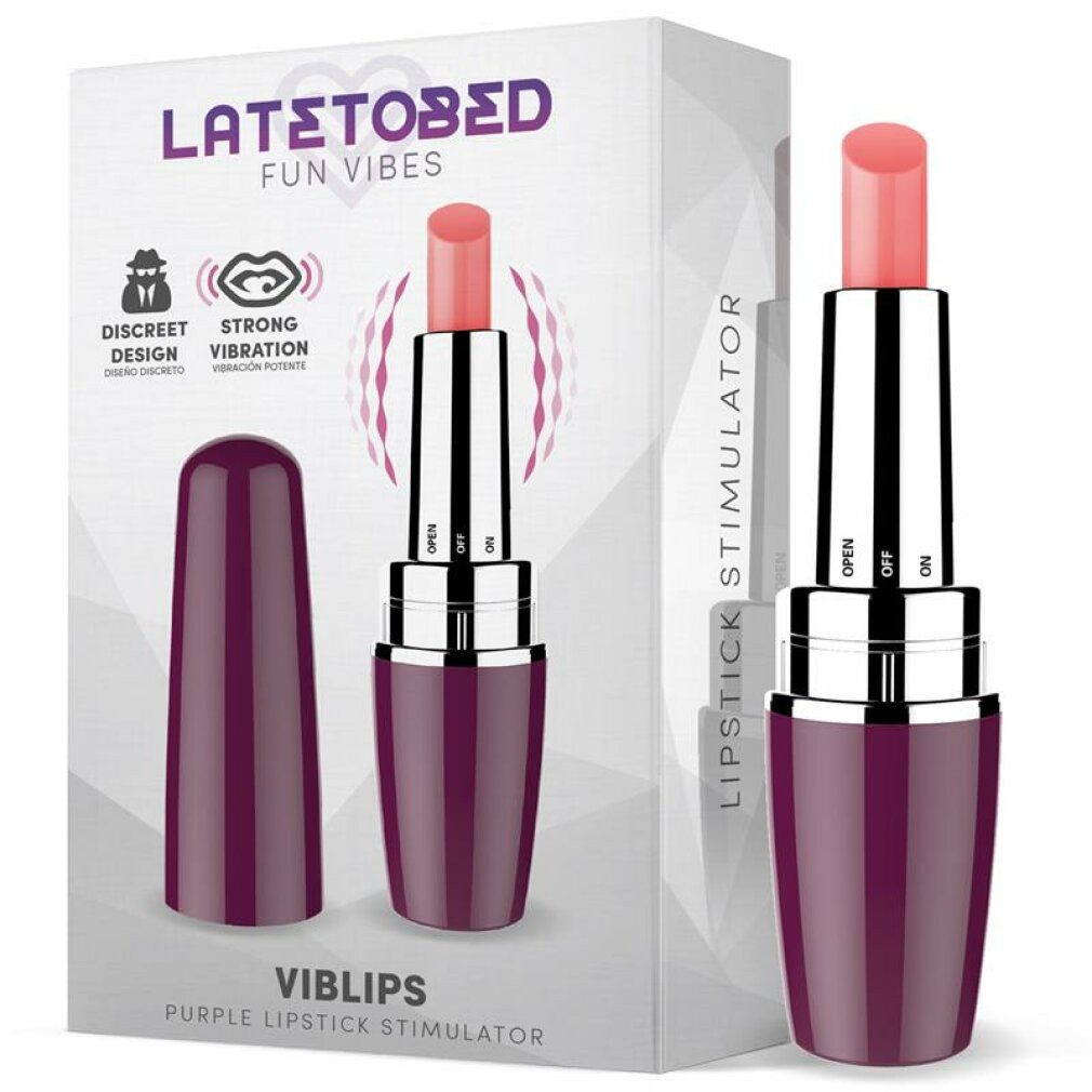 LATETOBED Lippenstift Viblips Lippenstift Stimulator Lila