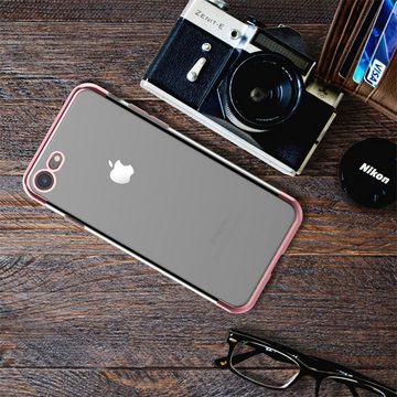 CoolGadget Handyhülle Slim Case Farbrand für Apple iPhone 7 / 8 / SE 2 4,7 Zoll, Hülle Silikon Cover für iPhone SE 2. Gen, iPhone 7 und 8 Schutzhülle