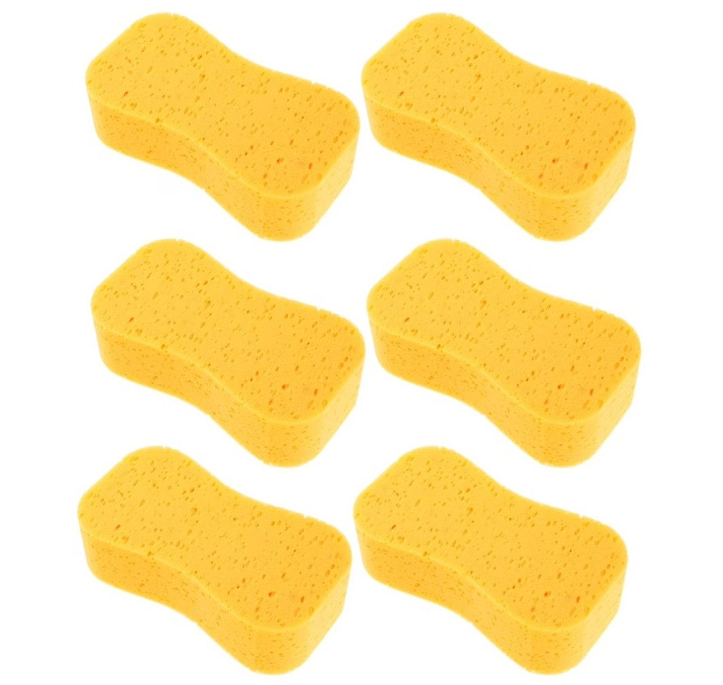 BAYLI Schwamm 6 Stück XL Autoschwamm aussen 218x116x66 cm - Universalschwamm groß